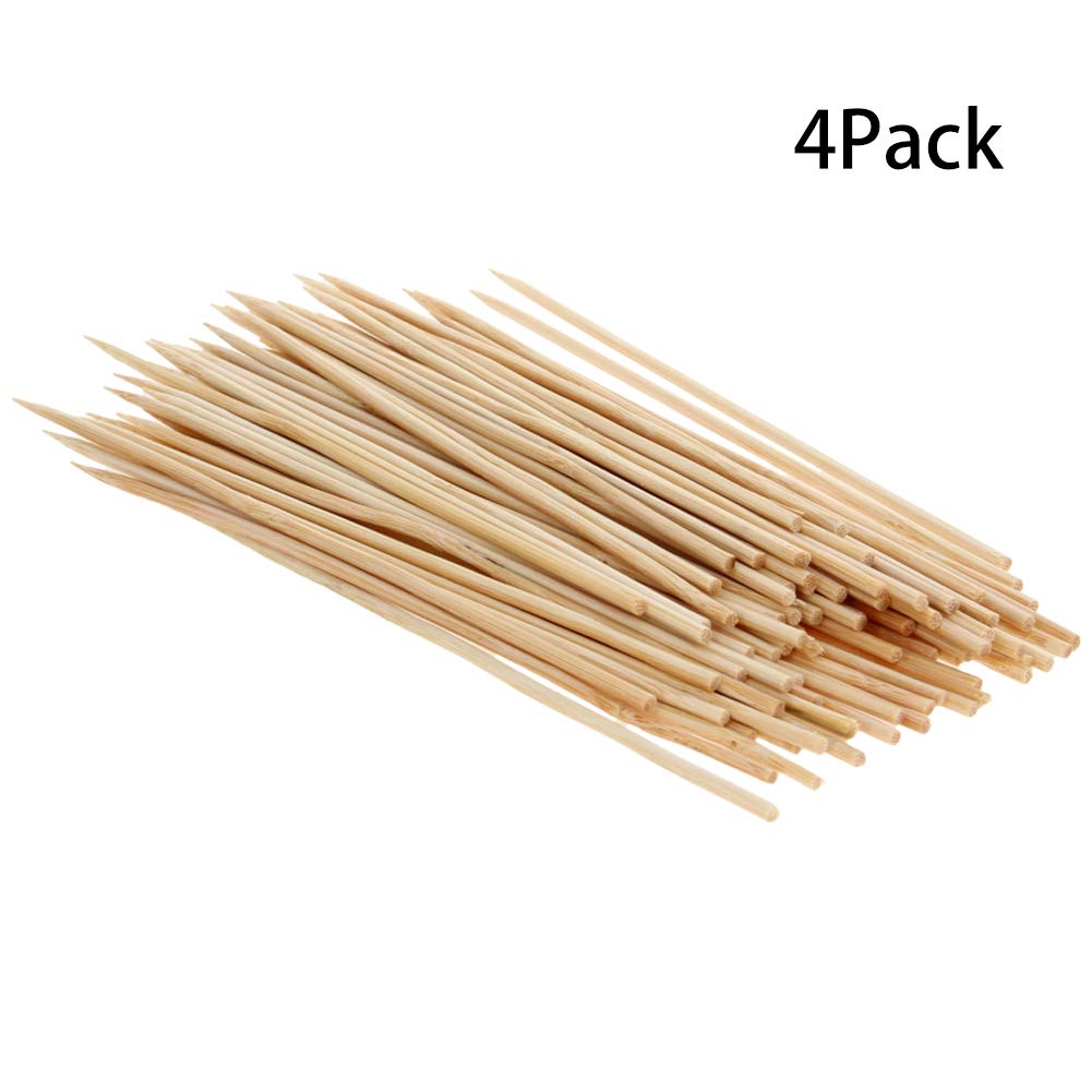 Utoolmart Natural Bbq Bamboo Skewers, 15Cm Length 2.5Mm Dia Bamboo Skewers, Natural Wood Sticks For Bbq, Kabob, Grilling, Barbec
