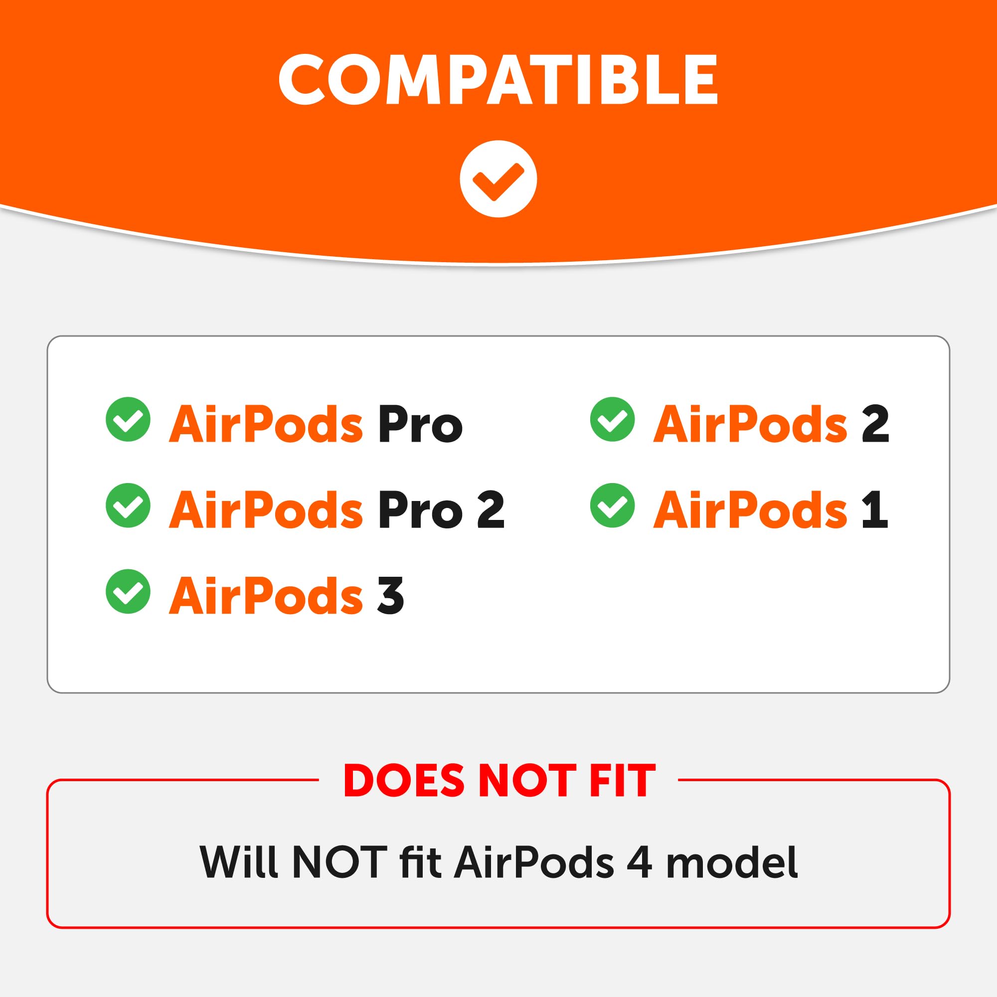 Wc Hookz - Upgraded Over Ear Hooks For Airpods Pro  Airpods 1, 2  3-2 Size Pairs Included In Package, Unique Left  Right Hook, D
