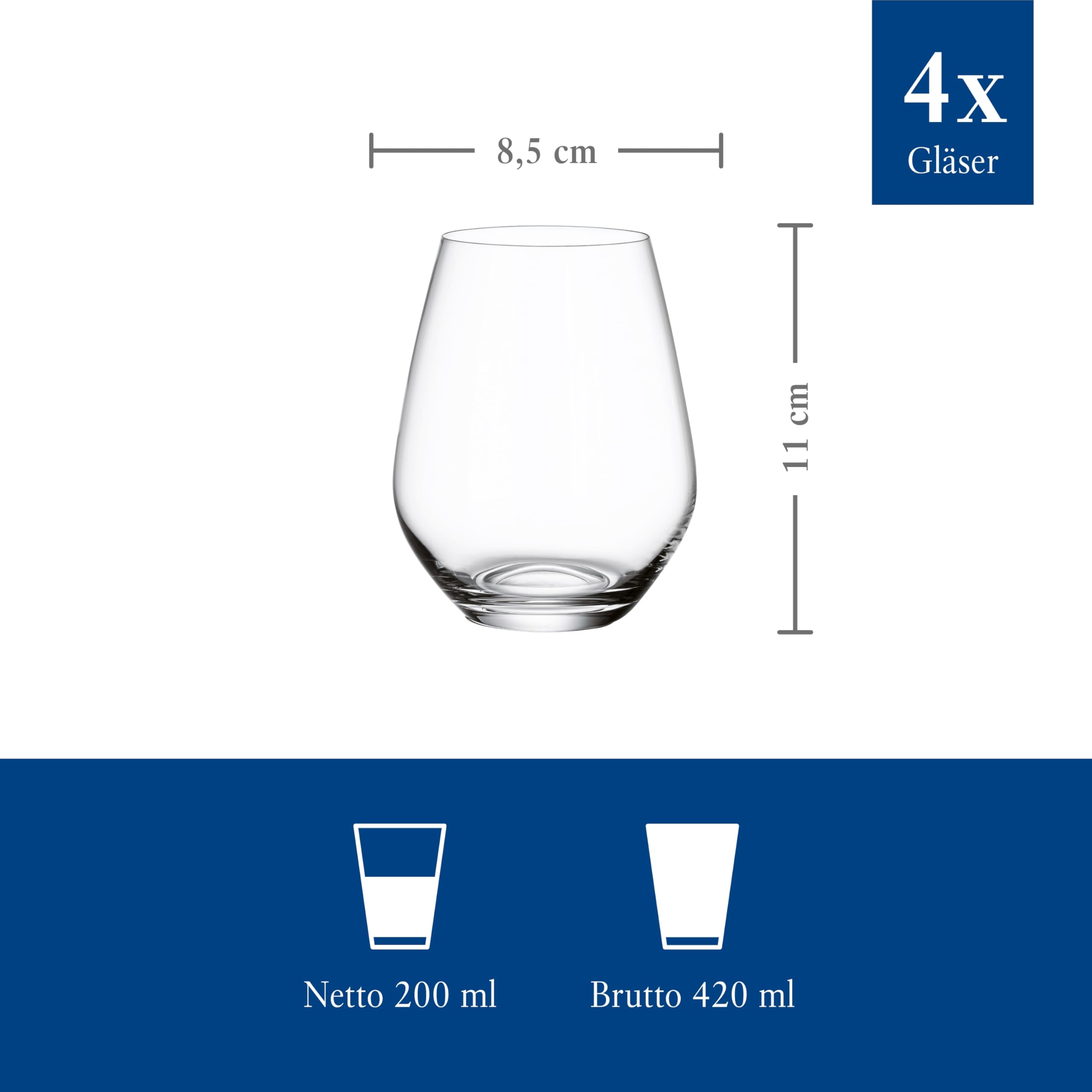 Villeroy and Boch 1172098140 Villeroy and Boch Ovid Drinking glasses Ovid Tumbl