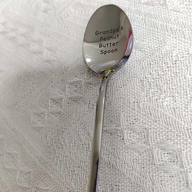 Gifts Spoons For Grandpa From Granddaughter Grandson Grandpa'S Peanut Butter Spoon For Grandfather Peanut Butter Lovers Gift For