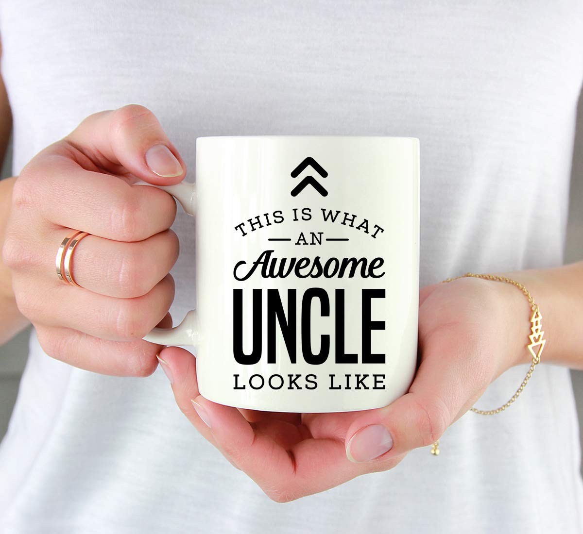 Andaz Press 11oz. Ceramic Coffee Tea Mug Gift, This is What an Awesome Uncle Looks Like, 1-Pack, Birthday Gift Ideas Coworker Hi