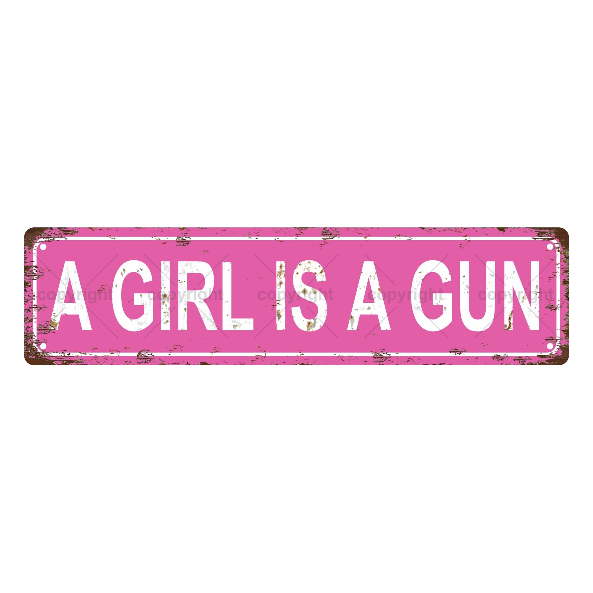 GIRL CAVE GIRLS WOMEN Metal Tin Street Sign Bar Cafe Garage Cave Home Room Wall Bathroom Farmhouse Garden Porch Patio Decor, 16 