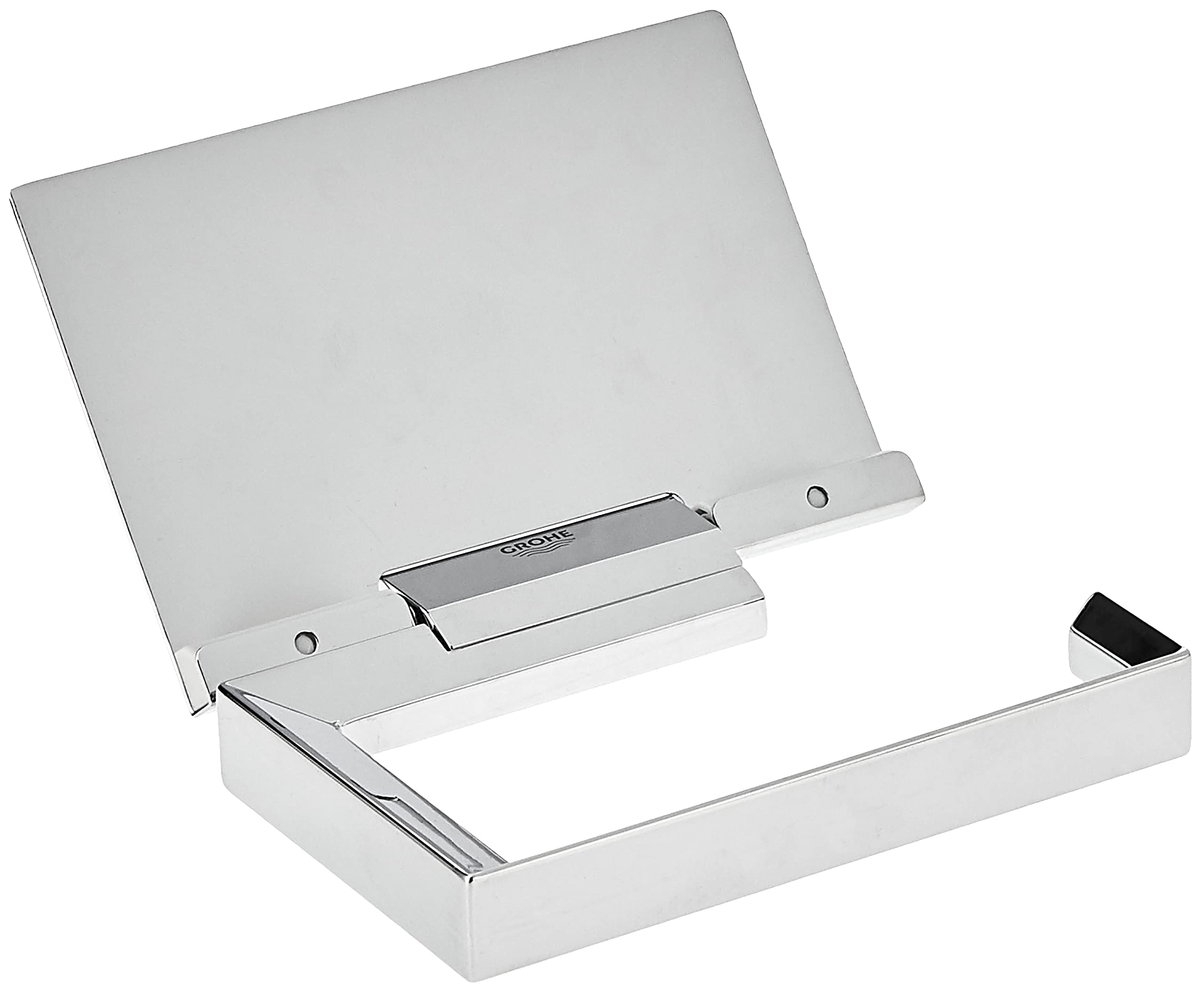 Grohe 40781000 Selection Cube Paper Holder w/Cover  Starlight Chrome