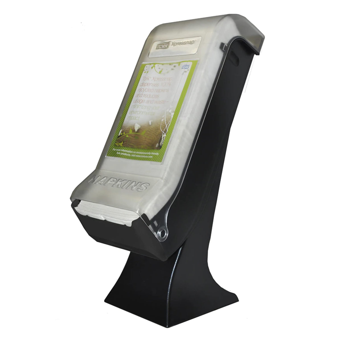 Tork Xpressnap Classic Stand Napkin Dispenser With Drive-Thru Face-Plate Black N4, Classic Line 22.587 In.X 8 In. 12.5 In., 5555