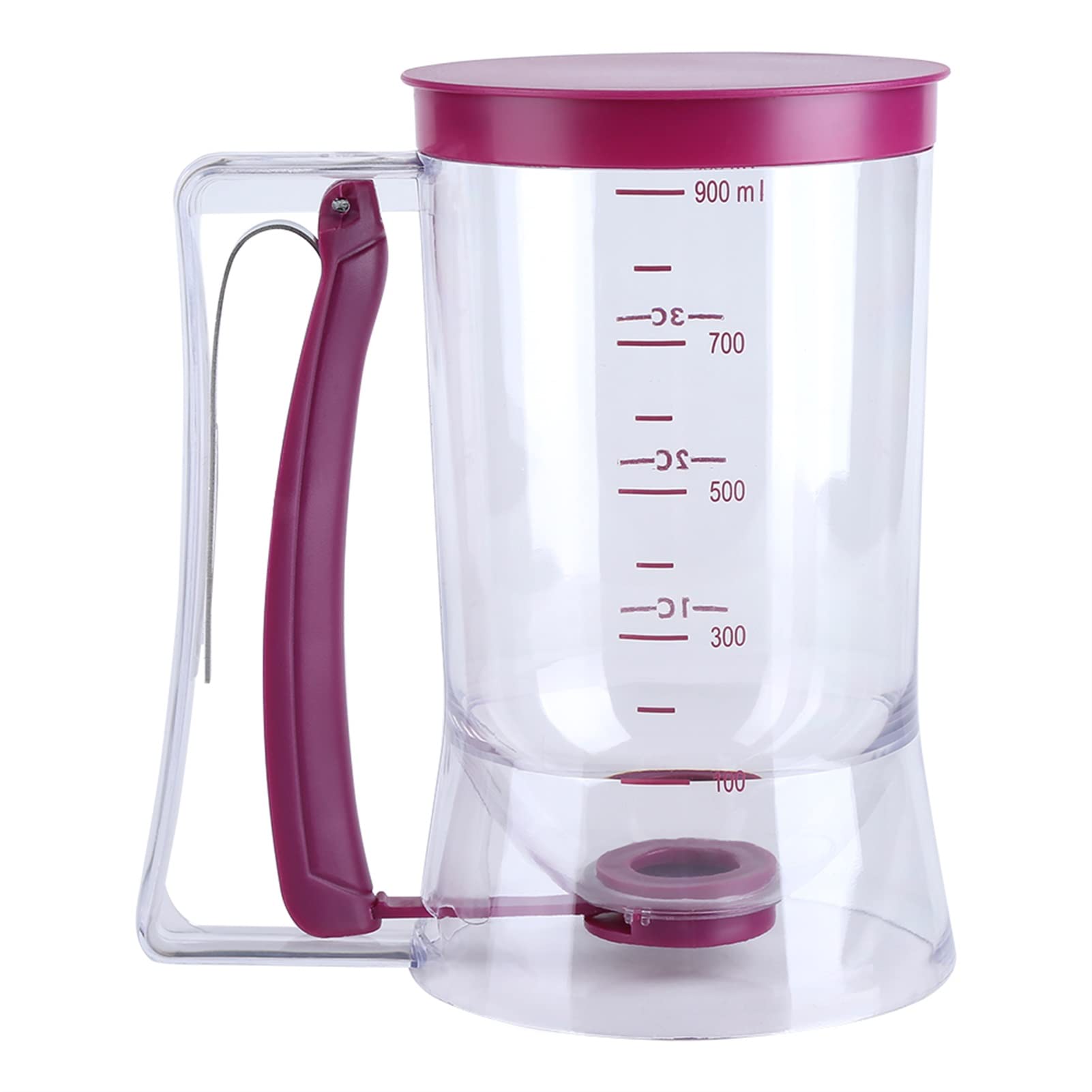 CHEOTIME Pancake Batter Dispenser, Cupcake Batter Dispenser Biscuit Separator with Measuring Label Kitchen Baking Tool for Cupca