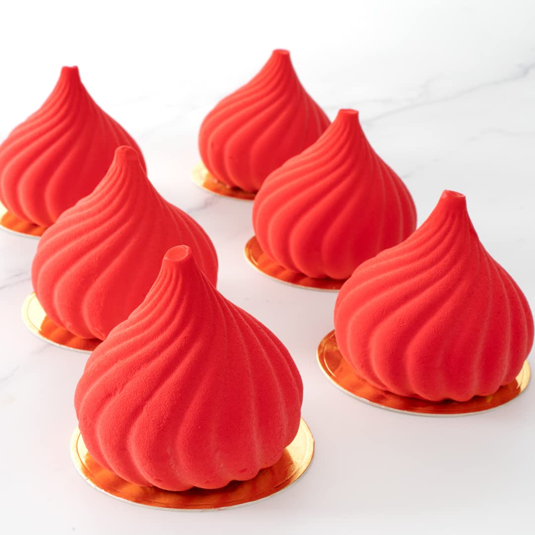 Restaurantware 3 Inch Mini Cake Boards 200 Round Single Portion Cake Boards - Built-In Tab For Dessert Displays Gold Paper Small