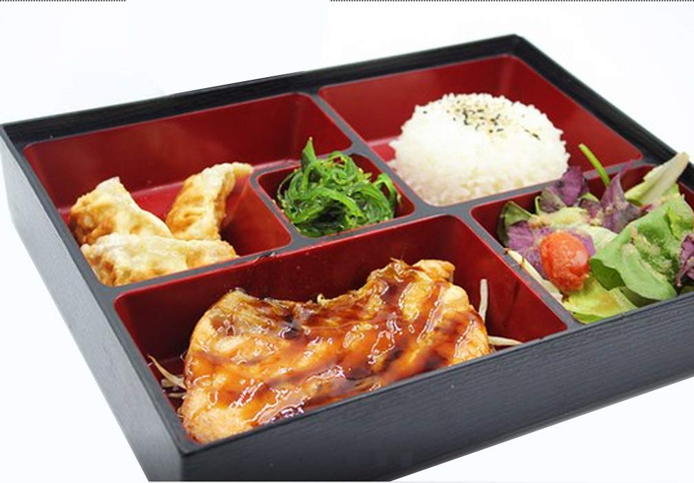 Happy Sales Hslq-Rtg108, Japanese Sushi Tray Lunch Box Bento Box Traditional Plastic Lacquered Box For Restaurant Or Home Made I