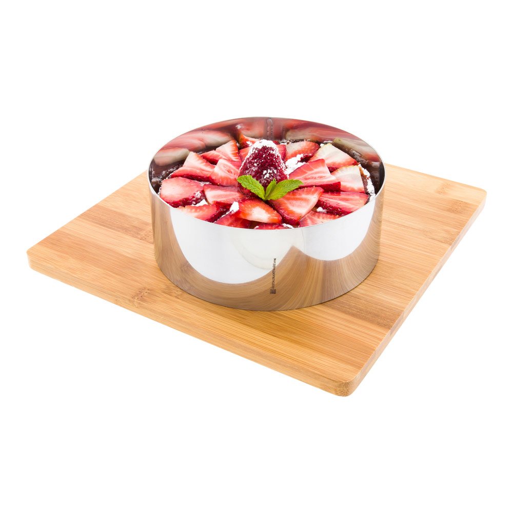 Restaurantware 5 X 2.4 Inch Baking Ring 1 Round Cake Ring - Oven-Ready Freezable Stainless Steel Ring Mold Dishwashable For Cook