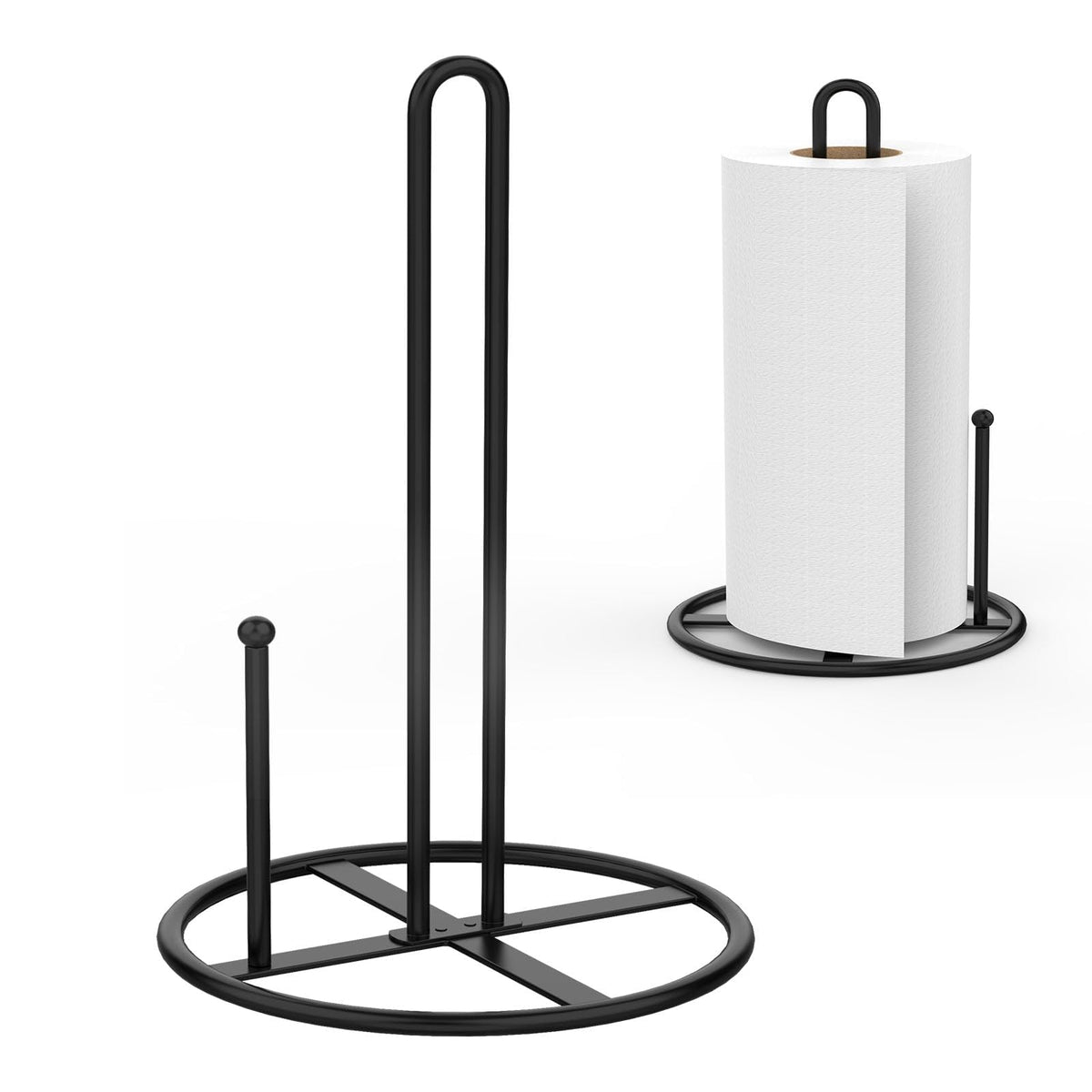 Paper Towel Holder,Black Kitchen Roll Holder For Kitchen Roll Organize