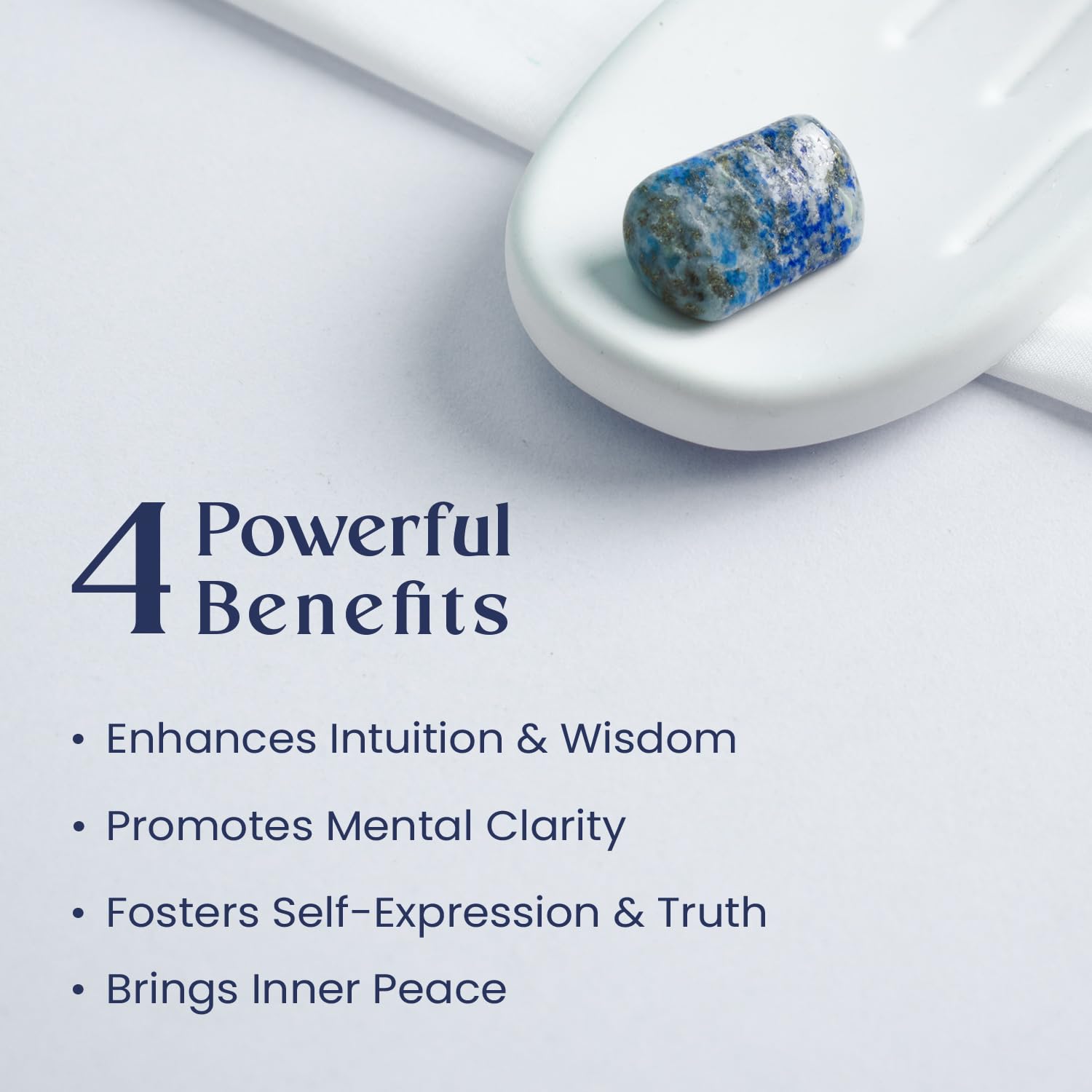 Astrotalk Lapis Lazuli Tumble | Enhances Intuition, Wisdom & Mental Clarity | Awakens Third Eye Chakra for Self-Expression, Peace & Focus | Office Table & Living Room Decor | Gift for Man & Woman