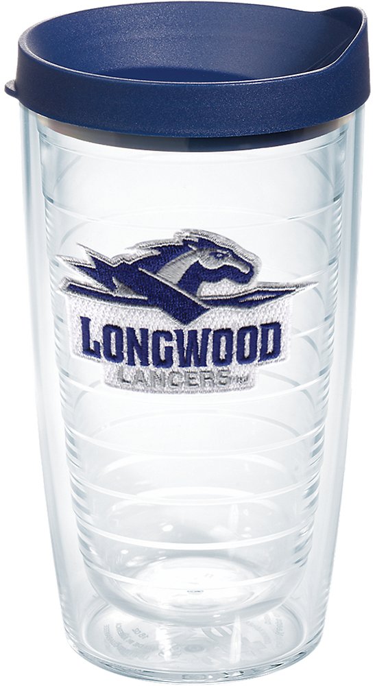 Tervis Longwood Lancers Tumbler With Emblem And Navy Lid 16Oz, Clear