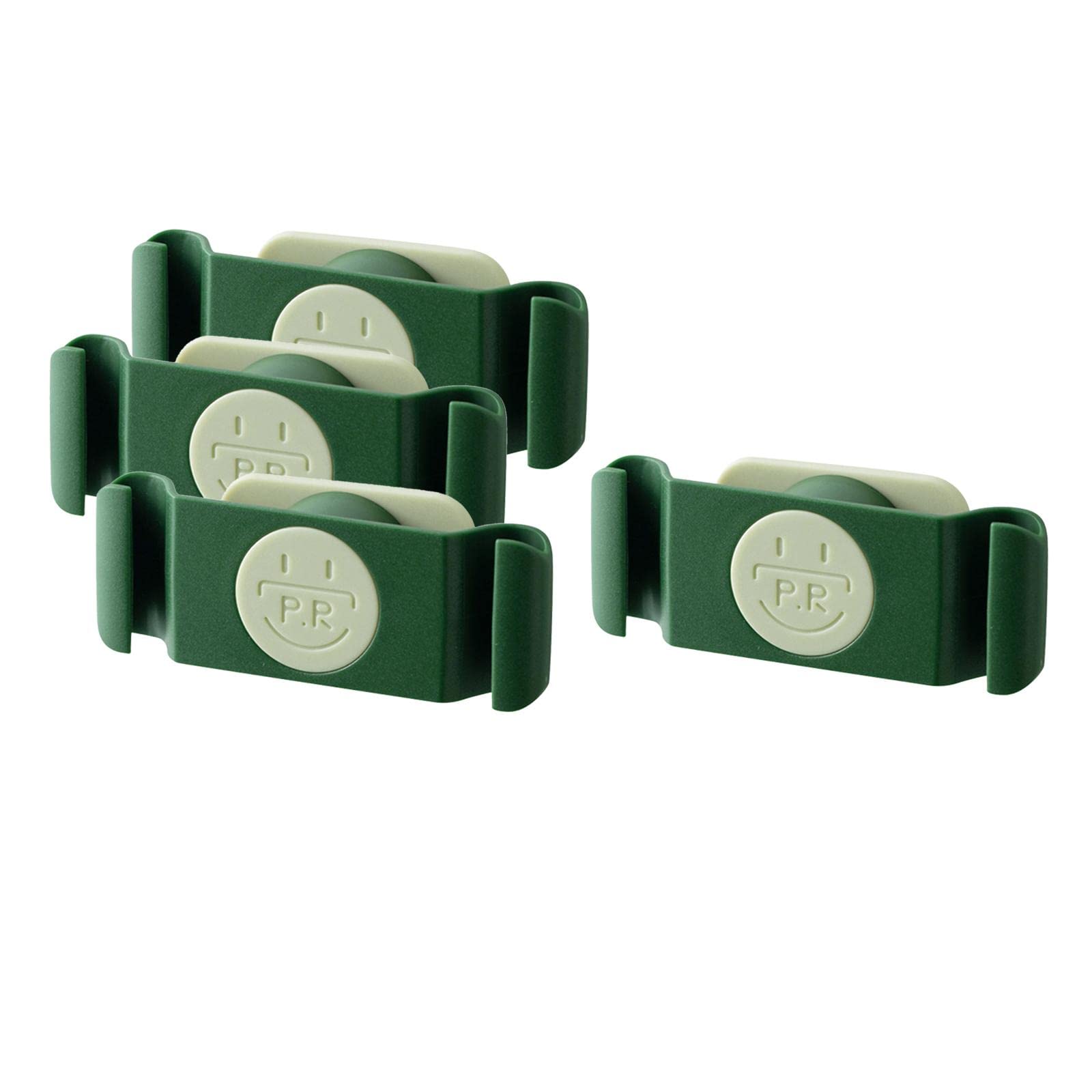 Zoomella 4X Rotary Cable Clip Accessories Cord Holder Cable Protector Strong Adhesive Green|Hooks & Hangers|Home & Garden