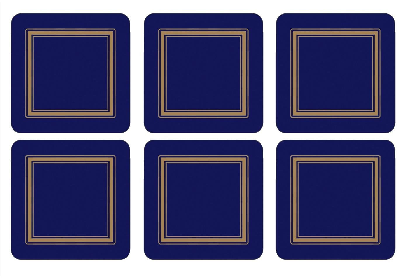 Pimpernel Classic Midnight Blue Coasters Set of 6