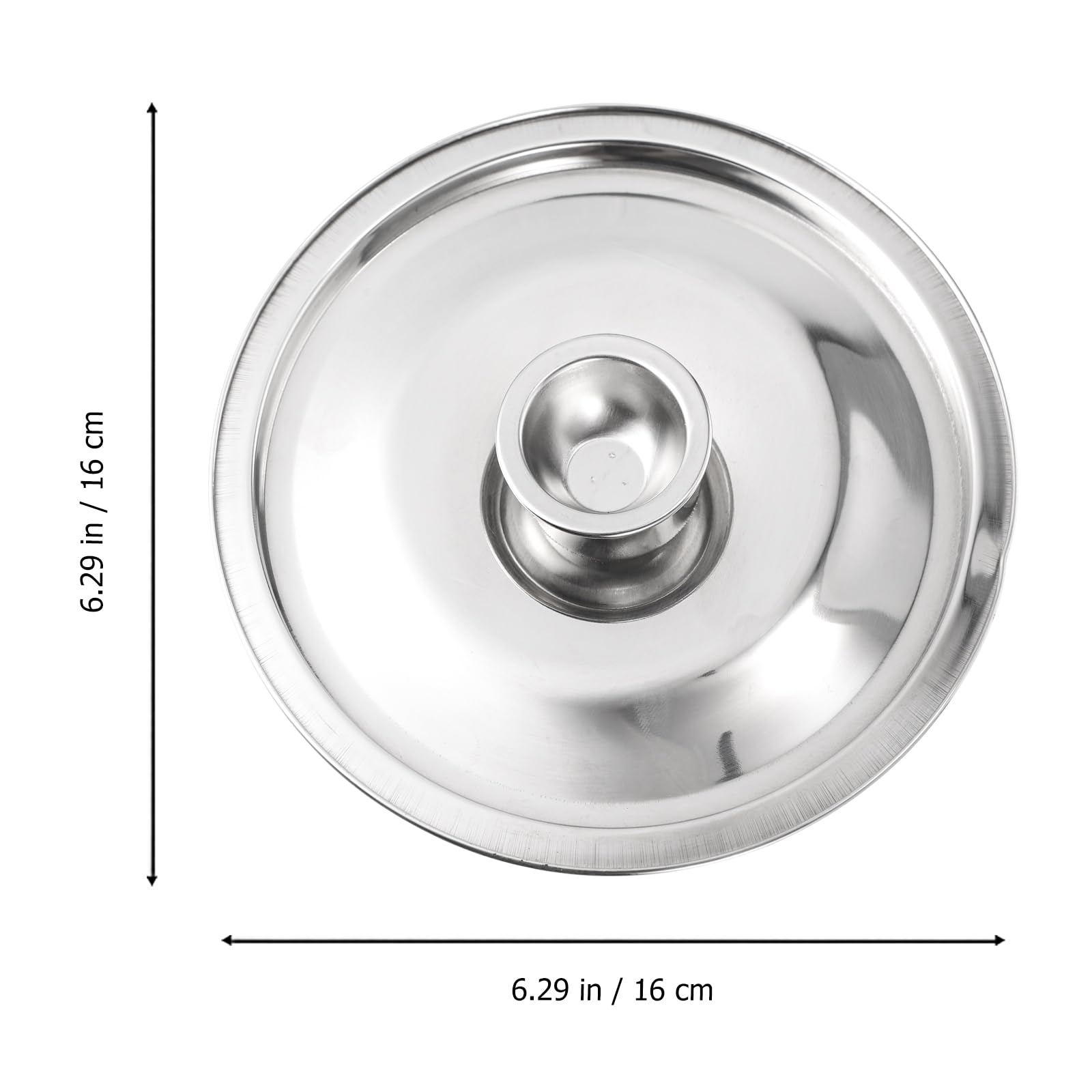 Doitool Stainless Steel Pan Cover,6.3Inch /16Cm Mini Pan Lid Small Universal Lid For Pots,Bowl Covers Seasoning Pot Lid Saucepan