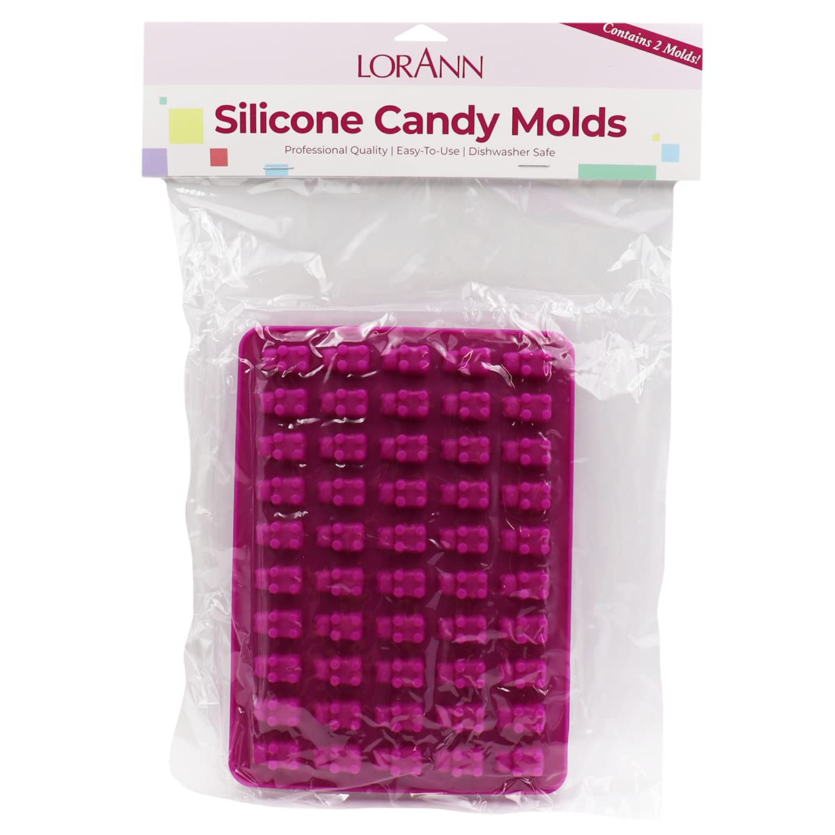 LorAnn Silicone Gummy Bear Molds - pack of 2