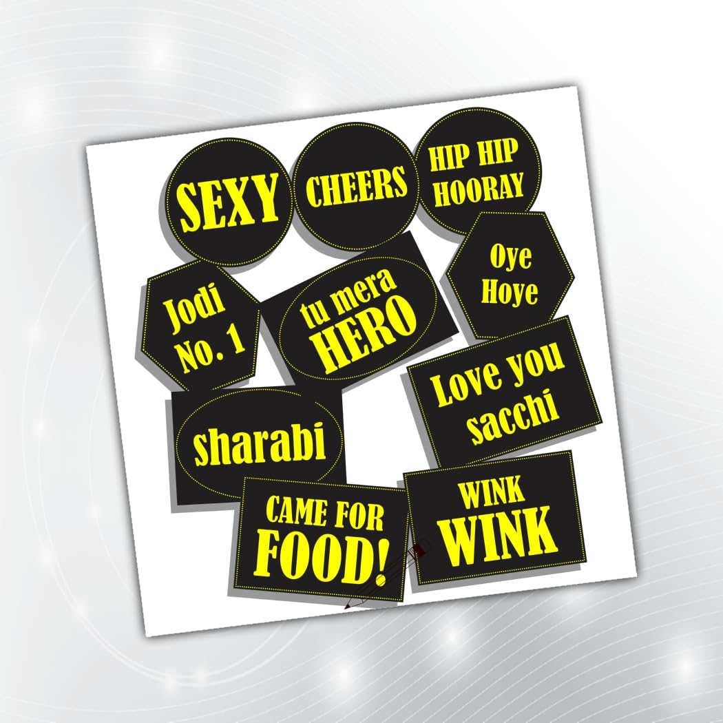 PartyStuff Props  Black Party Speech Bubbles (10 Piece)
