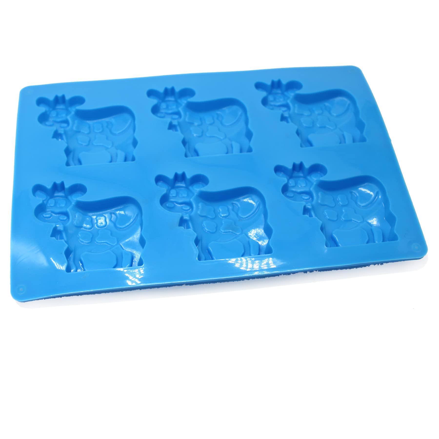 X-Haibei Dairy Cow Flexible Silicone Mold Cookies Chocolate Candy Jello Soap For Homemade