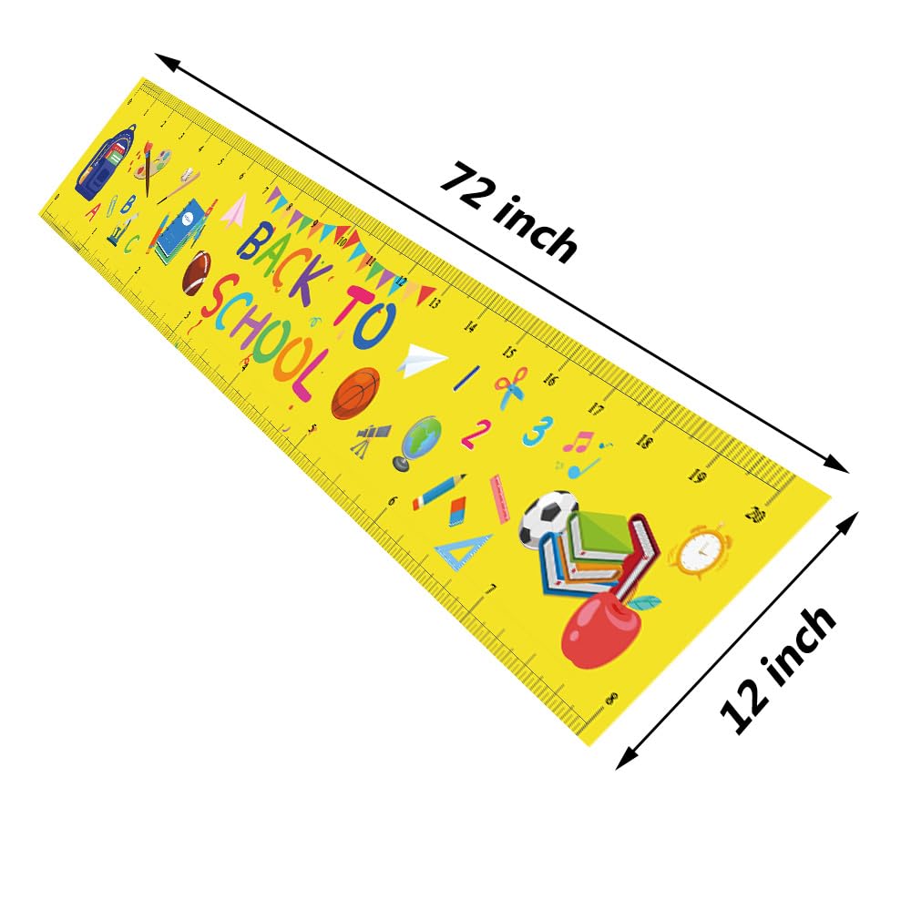 Oringaga Welcome Back To School Table Runner Decoration First 100Th Day Of School Party Favors Supplies Tablecloth Gifts Prize G