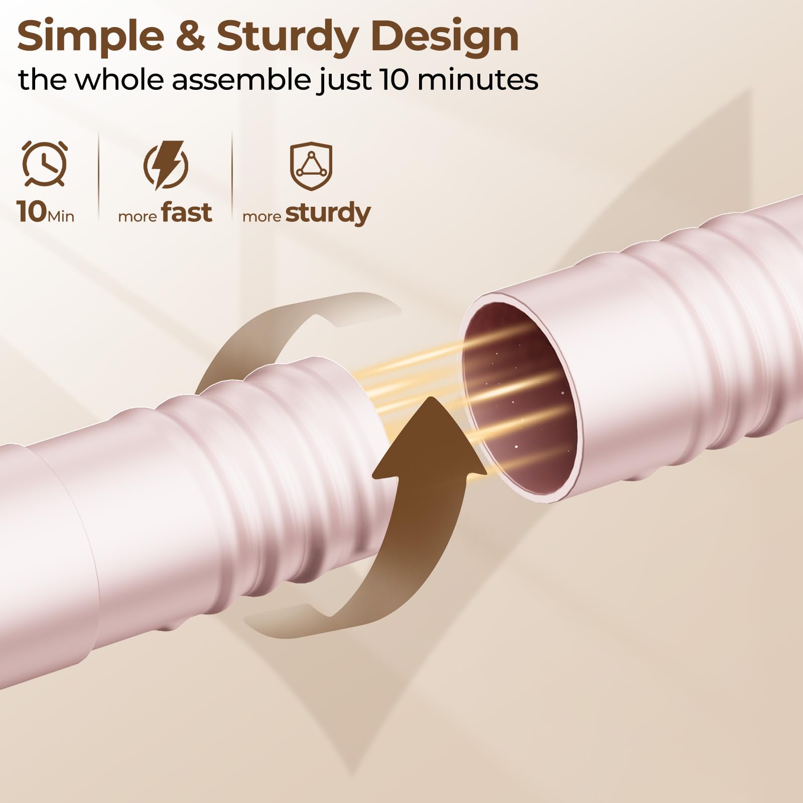 Clothes Clothing Garment Rack With Wheels,46.5'' L Portable Rolling Clothing Racks For Hanging Clothes, Sturdy Closet Wardrobe R