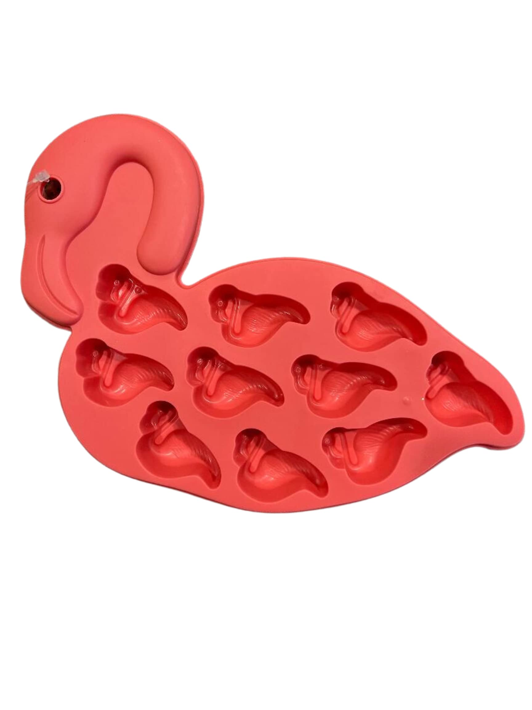 Fun Summer Reusable Flamingo Ice Tray, Chocolate Mold, Candy Mold, Gummy Mold, Jello Mold, Crayon Mold, Soap Mold, Etc. - (Bpa F