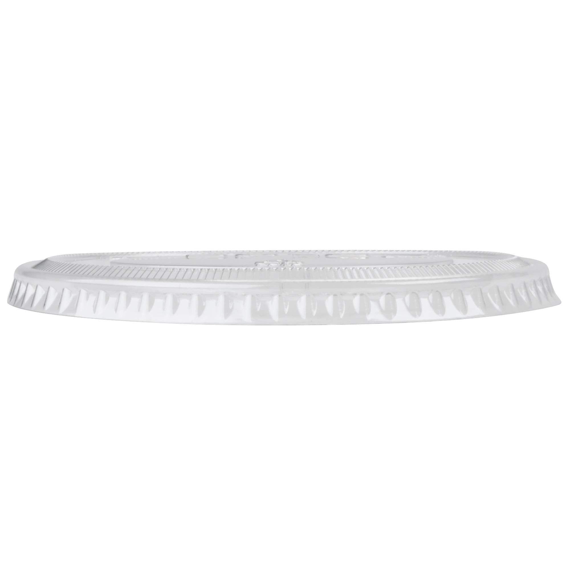 SOLO Ultra Clear Flat Cold Lids for 16-24 oz Cups, PET, 100 Count, Model DCC626TSPK