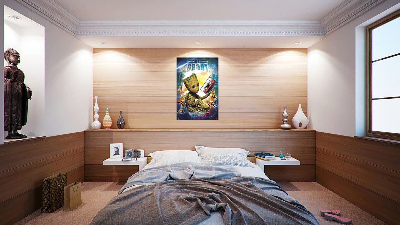 Poster Stop Online Guardians Of The Galaxy Vol. 2 - Movie Poster/Print (I Am Groot - Baby Groot With Mixtape Vol. 2) (Size 24''