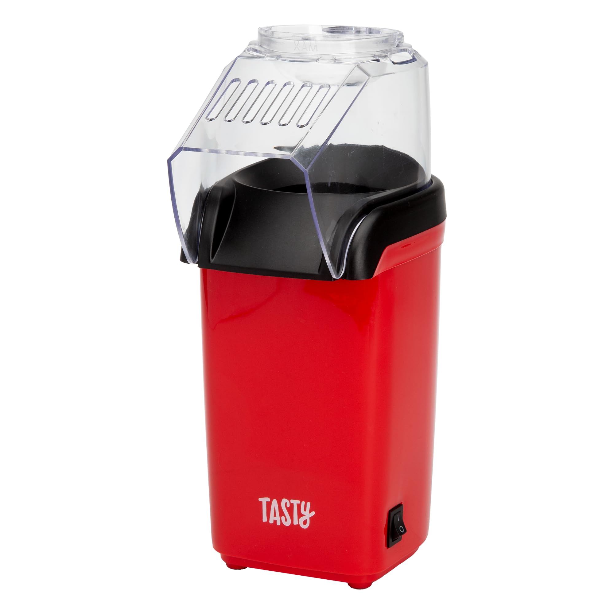 Tasty Hot Air Popcorn Popper, Healthy and Delicious Popcorn in Minutes, Fast and Easy-to-Use, Built-In Measuring Cup and Butter 