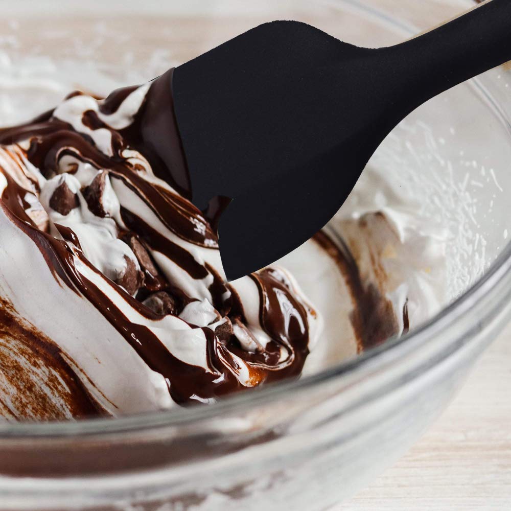 Newk Silicone Cooking Spatula Set, 6-Piece Set With One Piece Design, Nonstick Rubber Spatula Kitchen With Stainless Steel Core