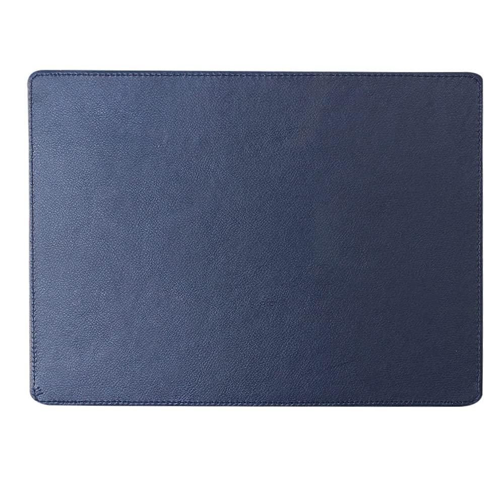 Faux Leather Placemats For Dinner Table - Pack Of 4 (Blue (Plain))
