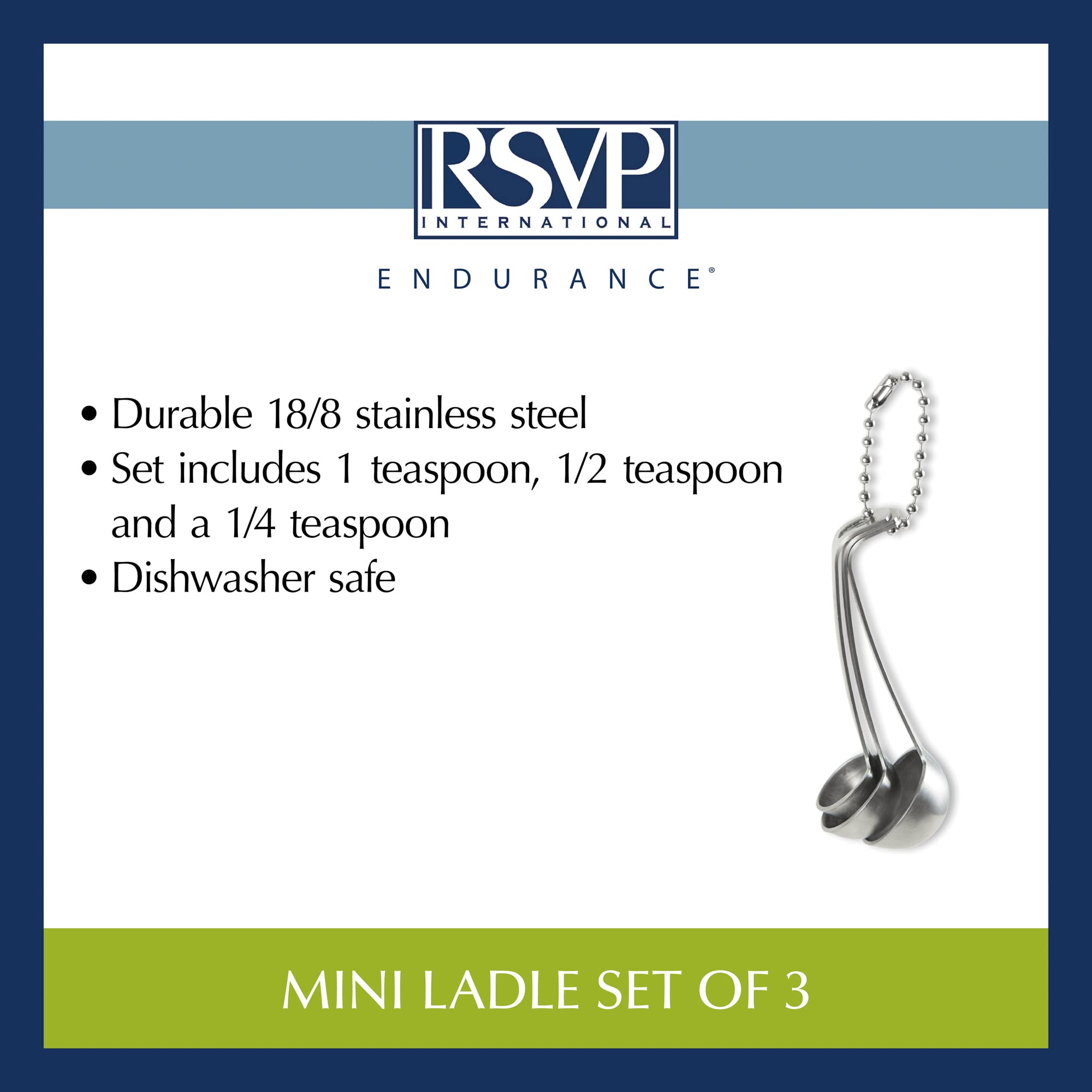RSVP International Mini Ladle (Set of 3)