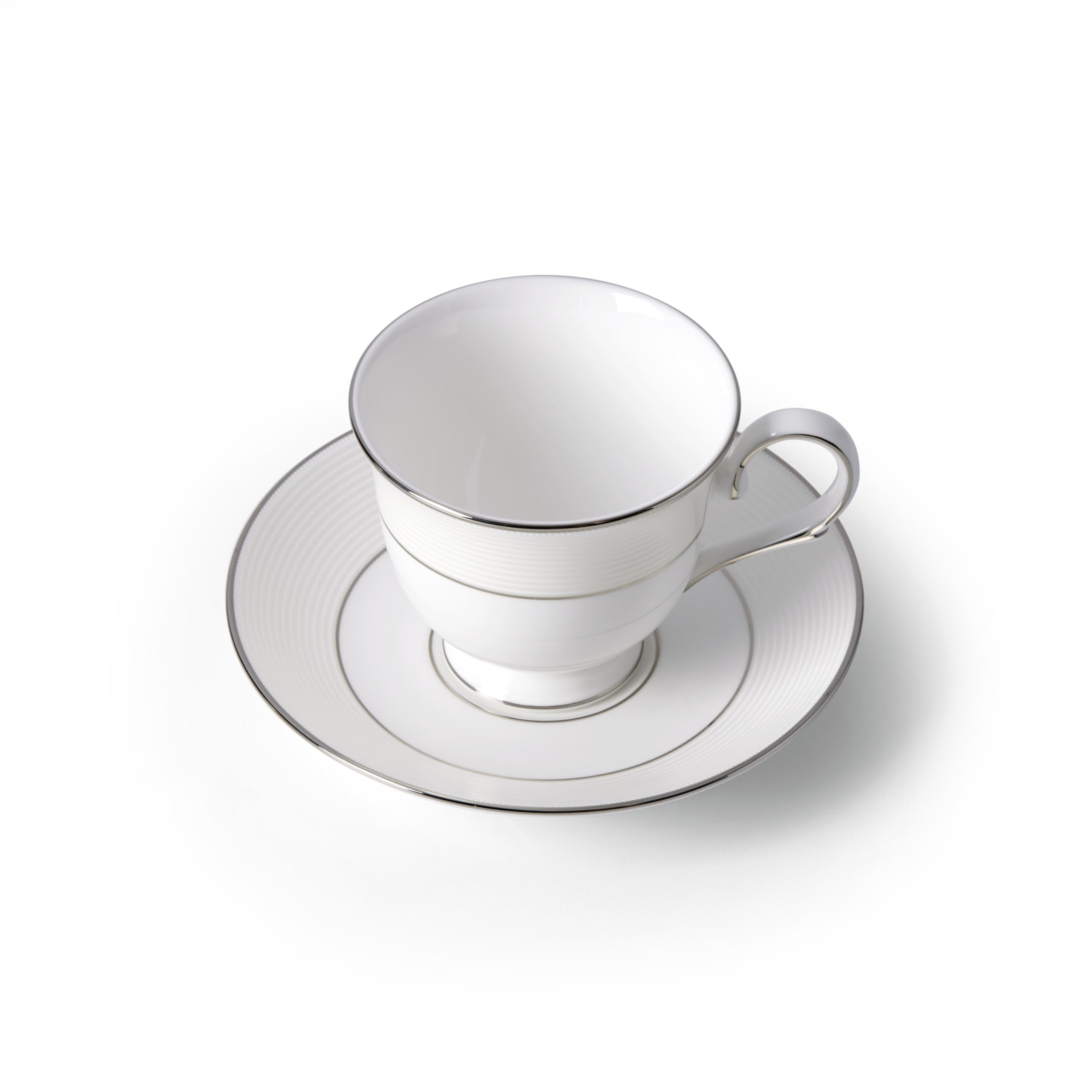 Lenox Opal Innocence Stripe Saucer, 0.50 Lb, White