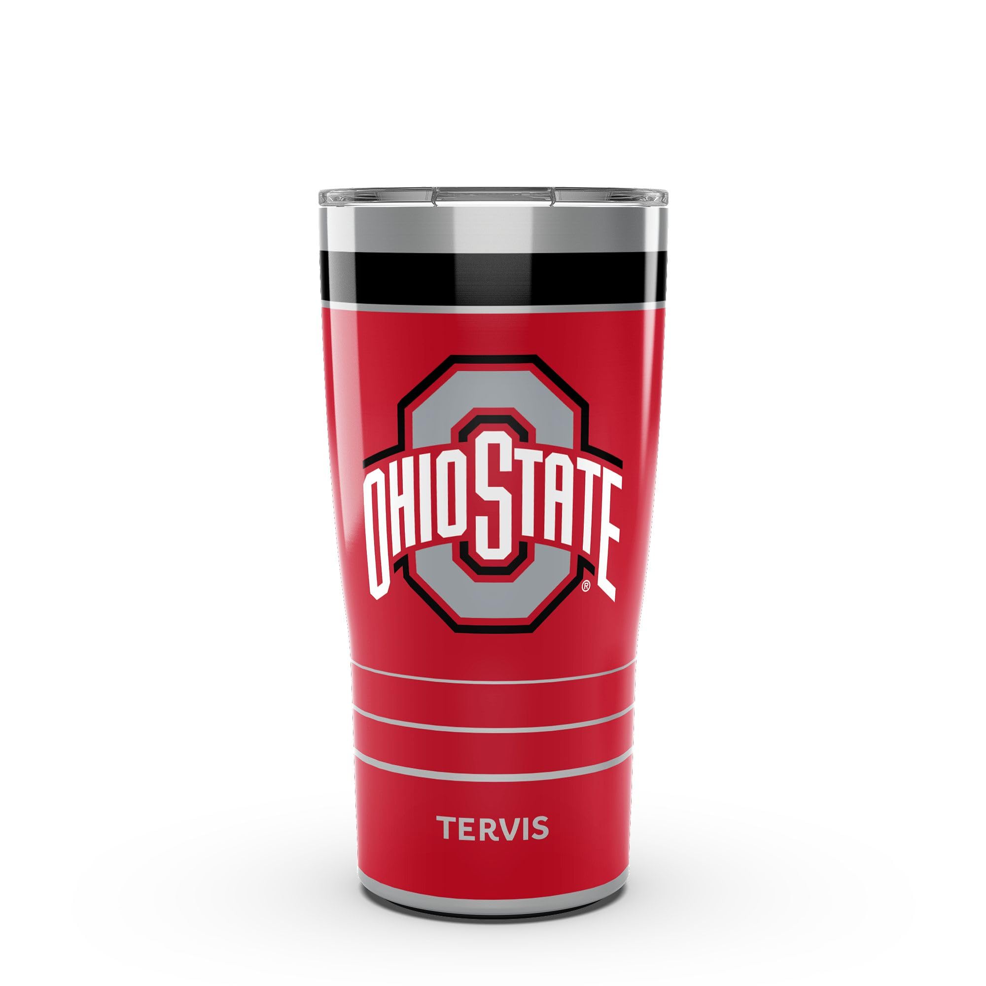 Tervis Traveler Ohio State Buckeyes  MVP Triple Insulated Tumbler Travel Cup Keeps Drinks Cold & Hot, 20oz, Stainless Steel