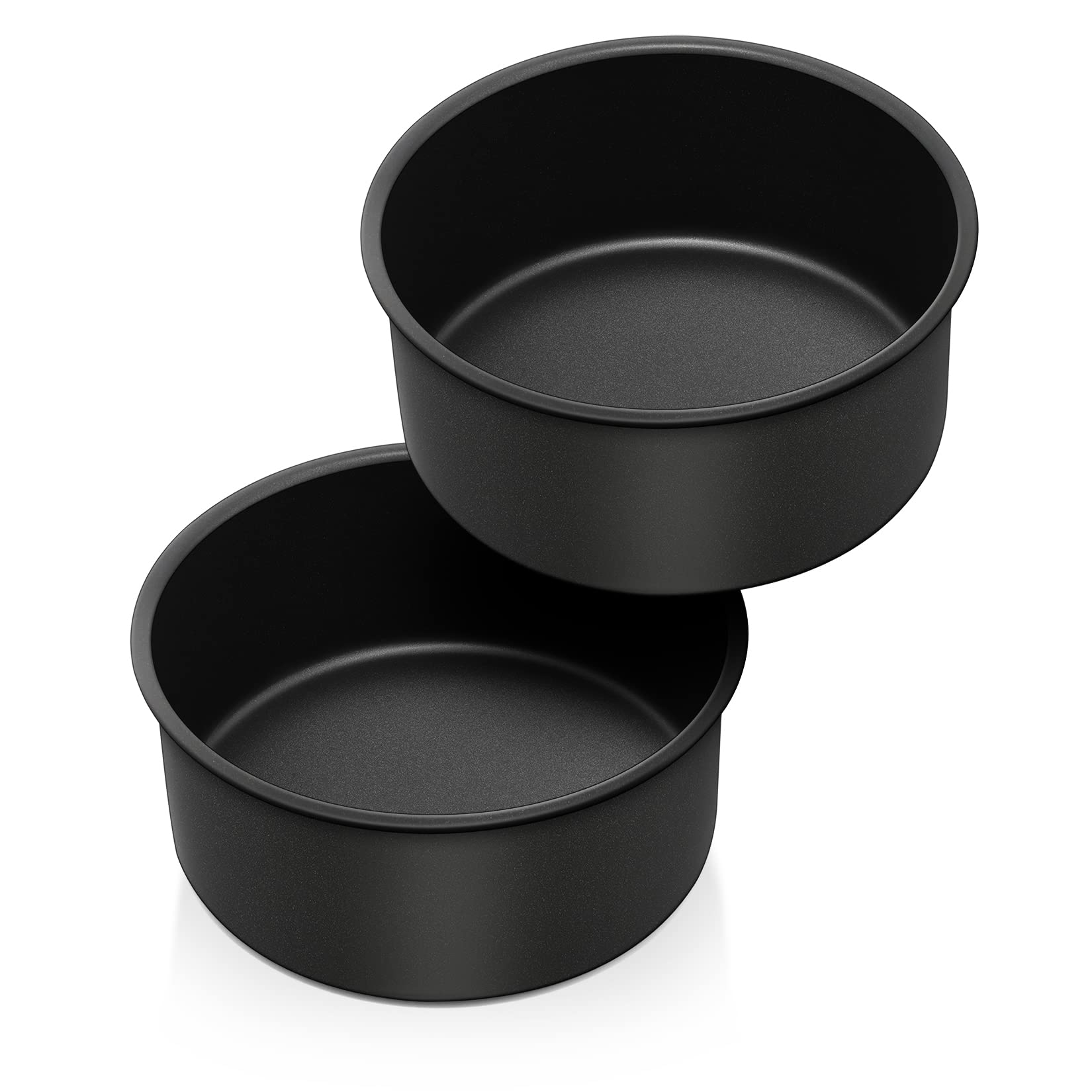 P&P Chef 6 X 3 Inch Nonstick Cake Pan Set, 2-Piece Round Baking Cake Pans For Small Birthday Wedding Layer Cake, Deep Side & One
