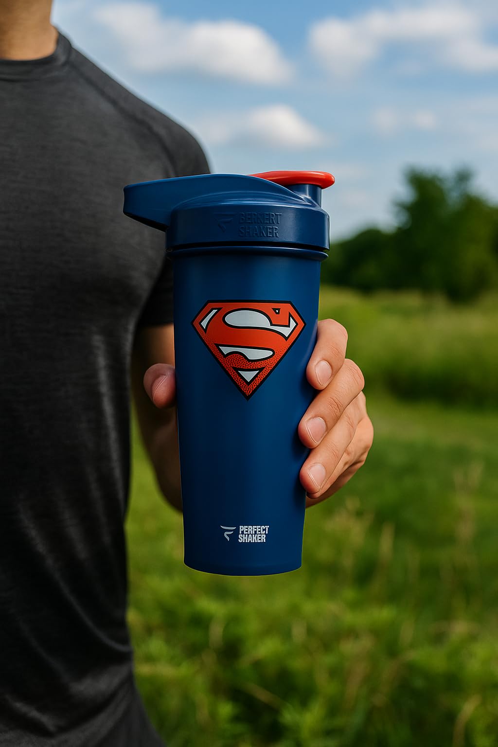 Perfectshaker Performa Activ Dc Comics & Justice League Series Shaker Bottle, Best Leak Free Bottle With Actionrod Mixing Techno
