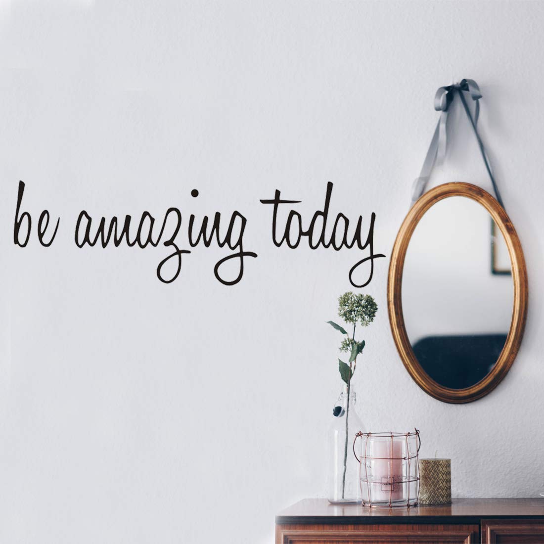 Wall Decals Stickers Inspirational Be Amazing Today Vinyl Positive Wall Saying Peel and Stick Motivational Quotes Decal for Home