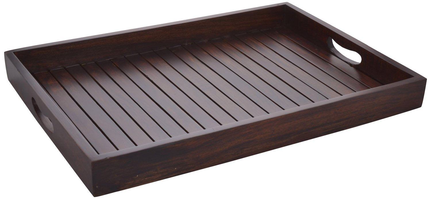 An Dcor Wooden Serving Tray, (L X B X H) 40 X 25 X 5 Cms