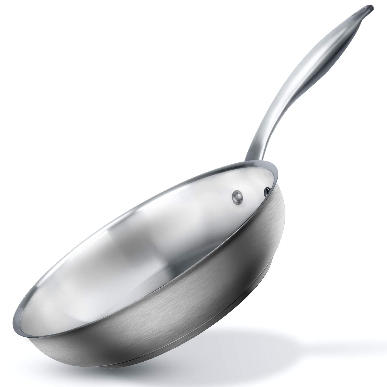 Duxtop Professional Stainless Steel Fry Pan, Induction Ready Cookware With Impact-Bonded Technology, 9.5 Inches