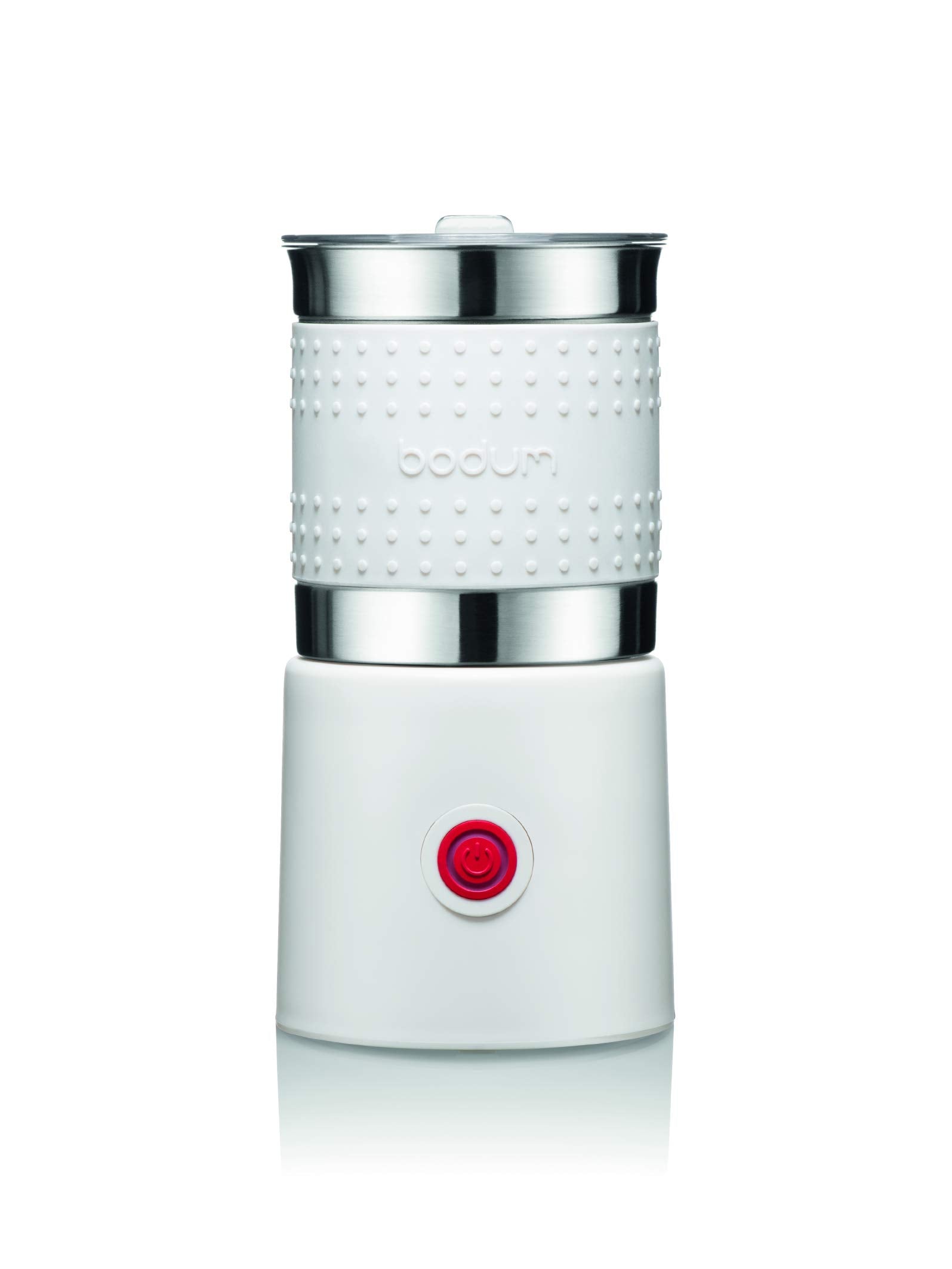 Bistro 13.5oz Bistro Barista Electric Milk Frother, Automatic Temperature Control, Boil-Dry Protection, White