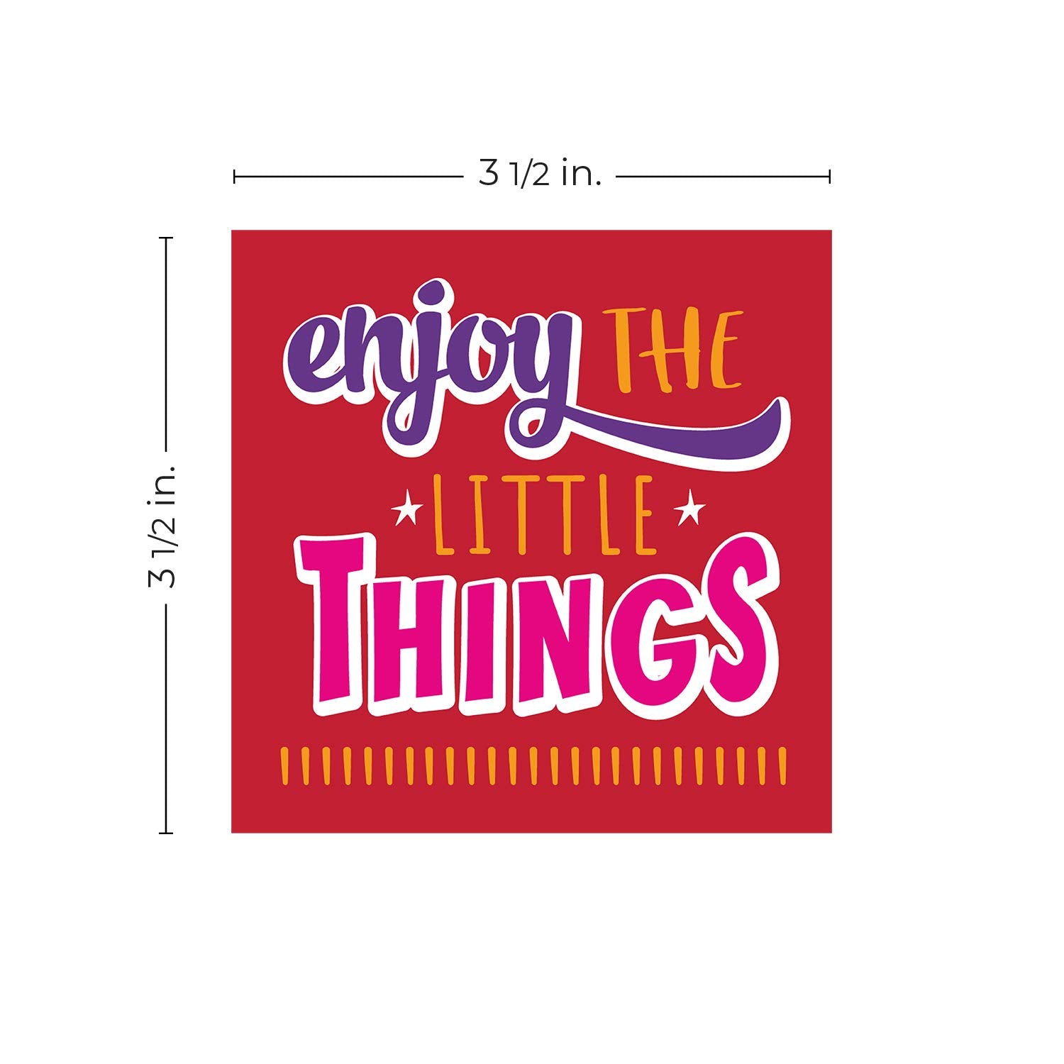 Canopy Street Kids' Affirmation Lunch Box Notes / 3.5'' Square Motivational Lunch Box Cards/Pack Of 60 Encouraging Mini Notes