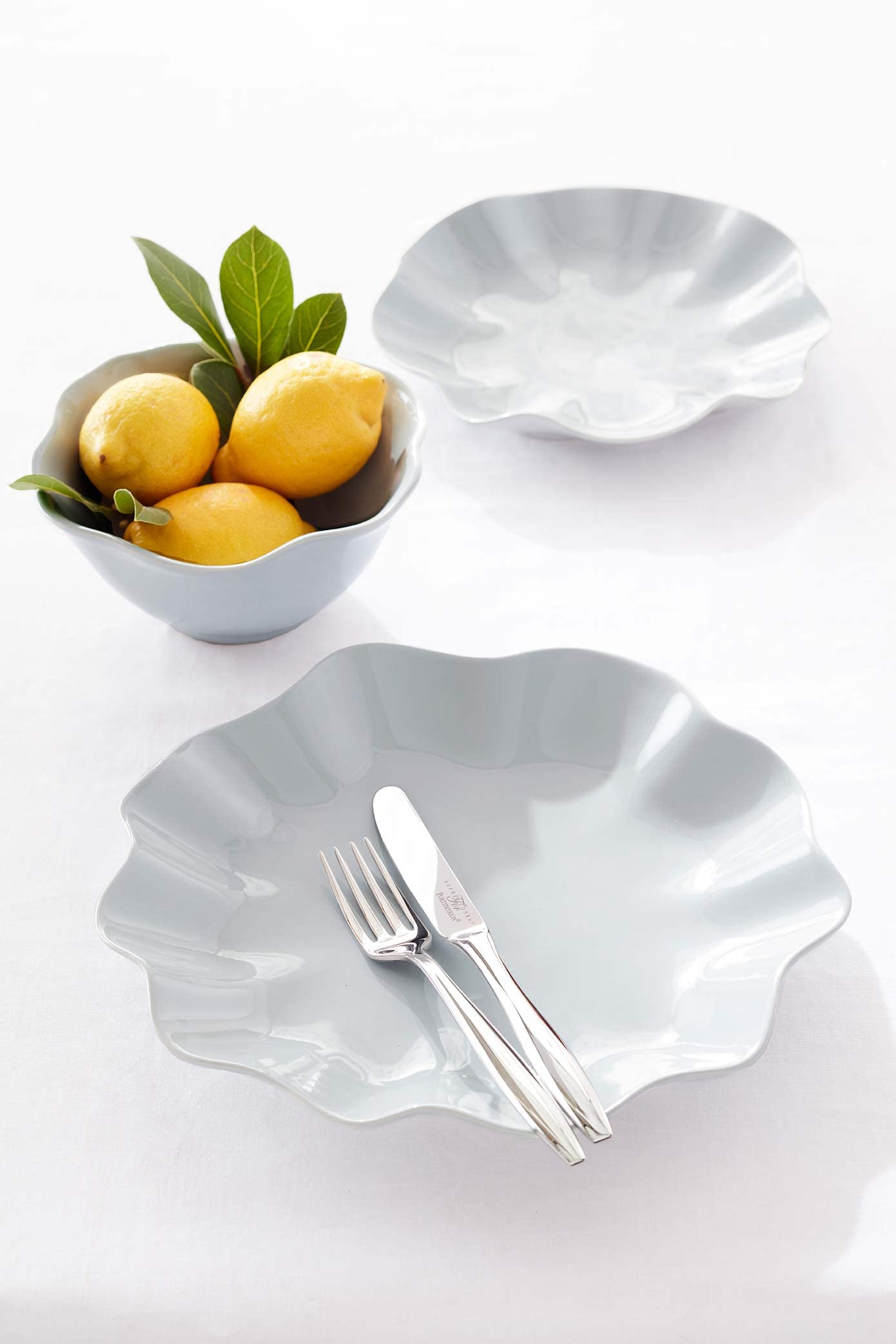 Spode Portmeirion Sophie Conran 5.7'' Floret Spoons | Set Of 6 Dessert Spoons | Made From 18/10 Stainless Steel | Dishwasher Saf