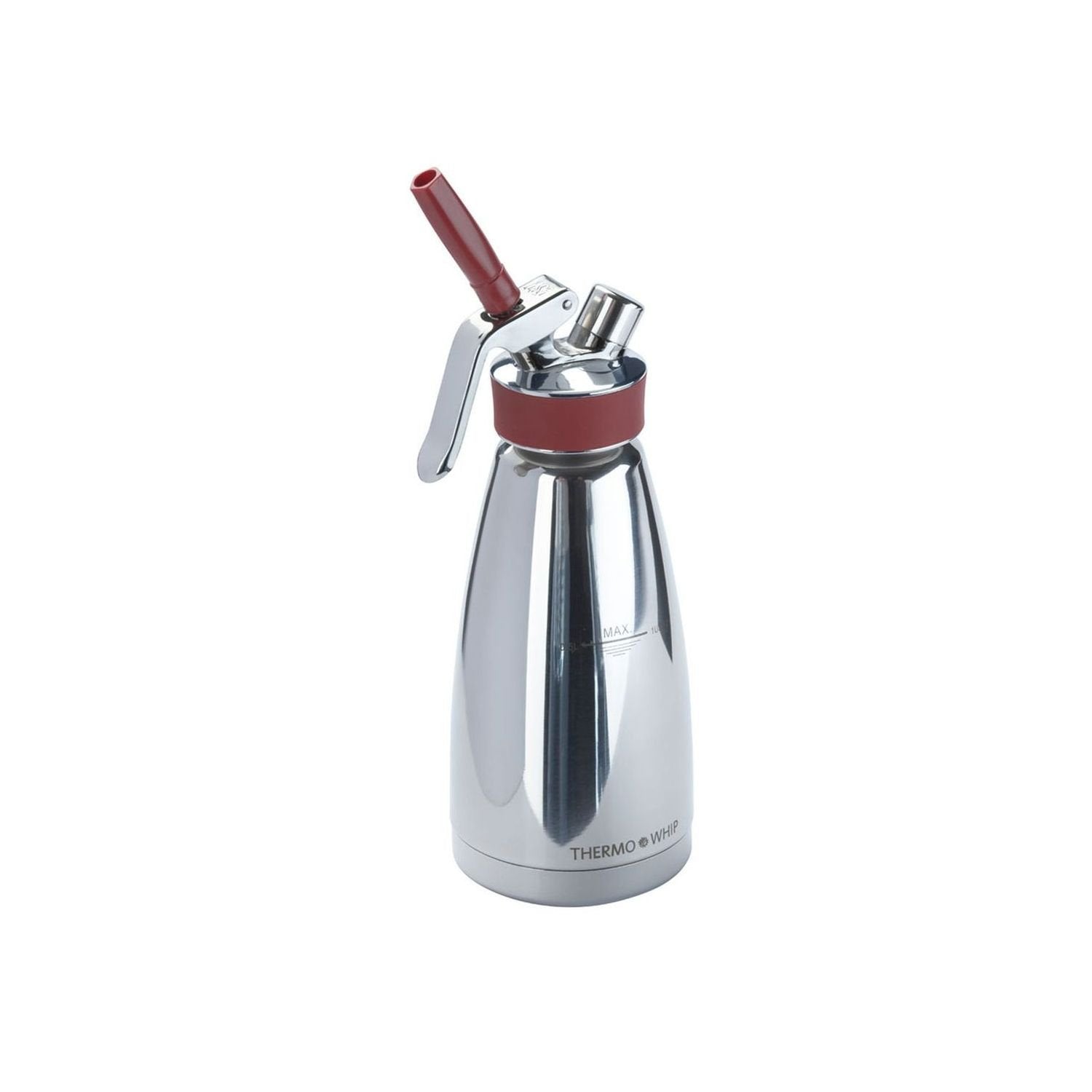 iSi Thermo Whip Multifunctional creamFood Whipper for All Thermal Insulated Applications  1 Pint  Polished StainlessRed