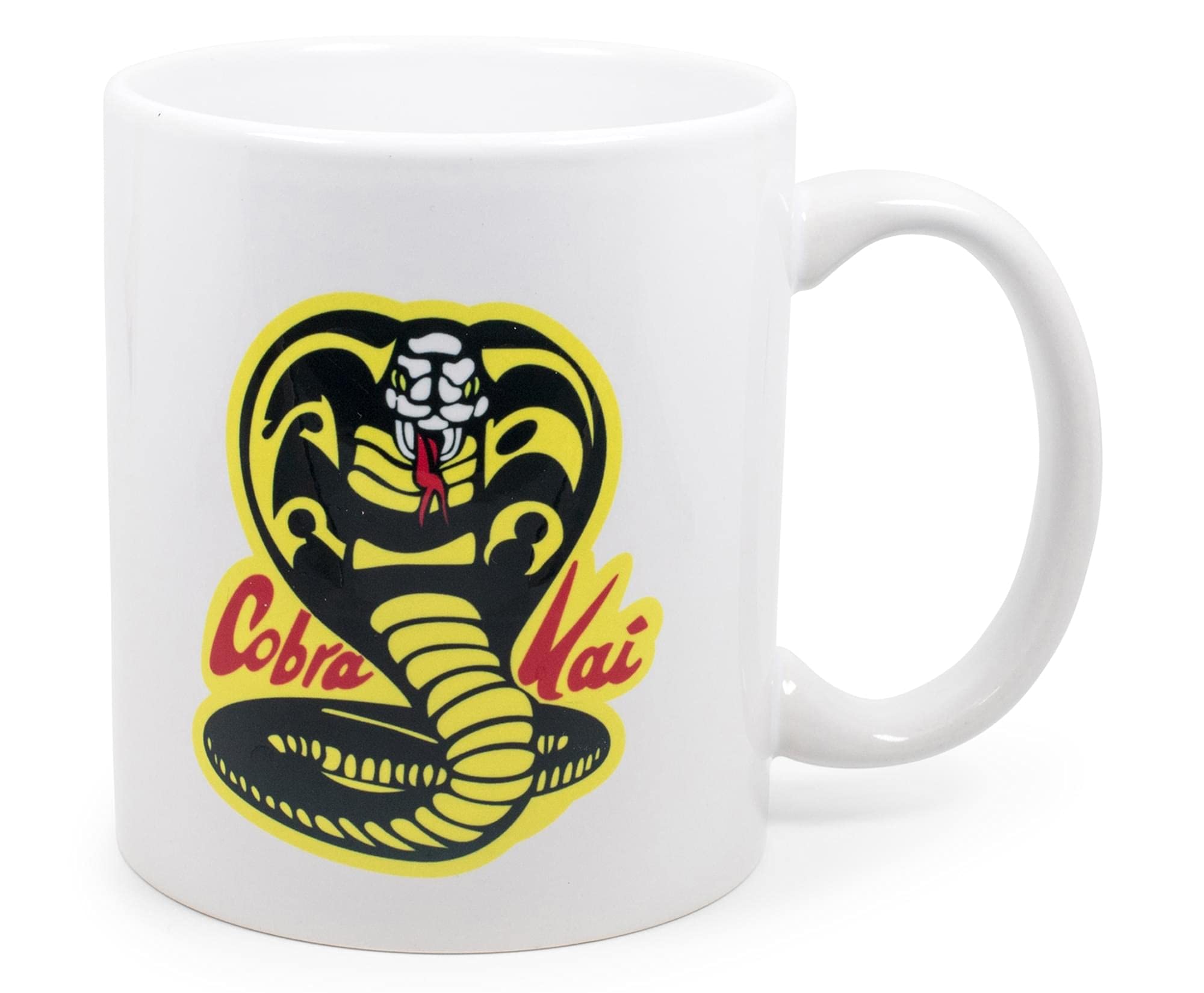 Surreal Entertainment Exclusive The Karate Kid Cobra Kai Logo Ceramic Coffee Mug | Official Martial Arts Movie Collectible | Nov