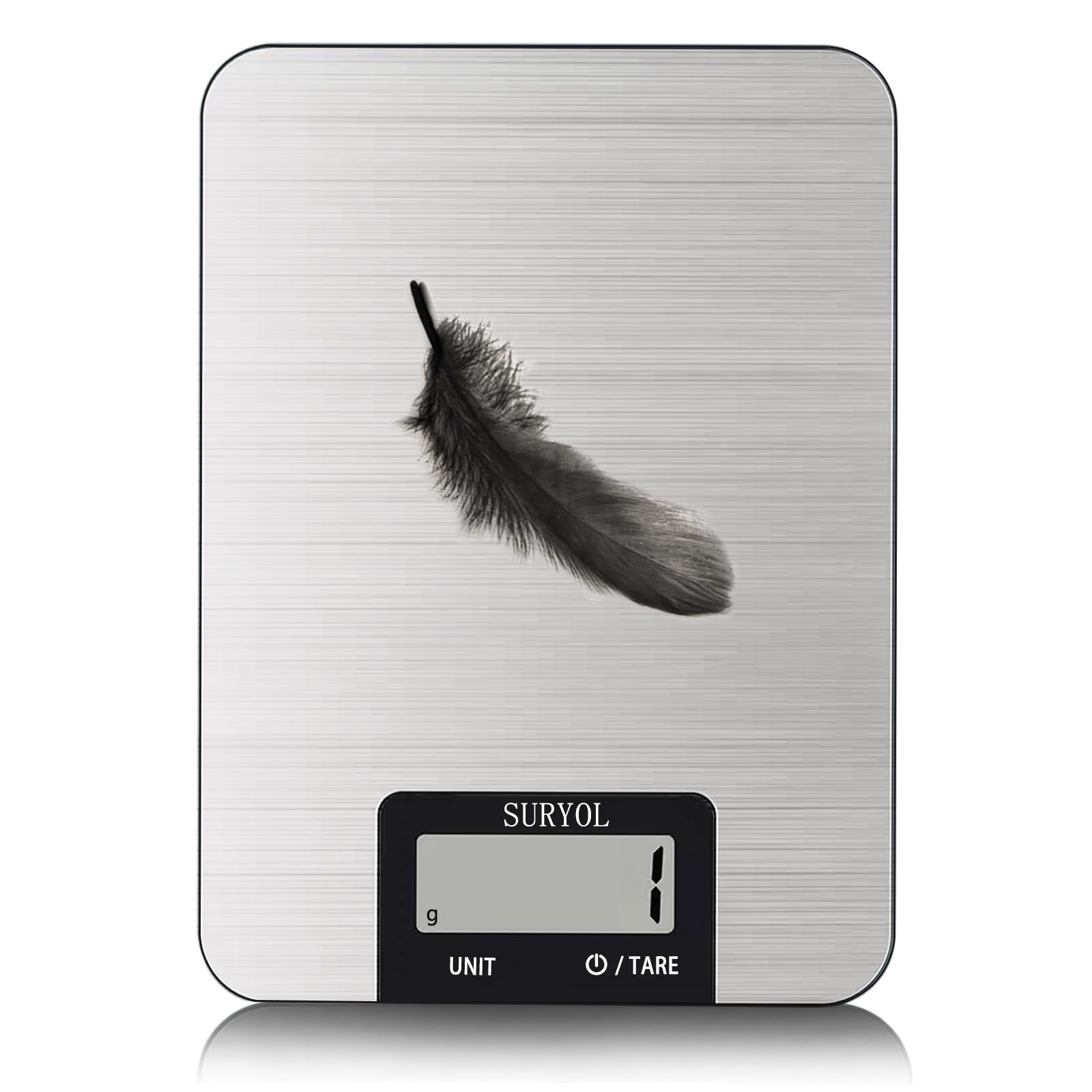 Suryol Food Kitchen Scale (Shiny Black)