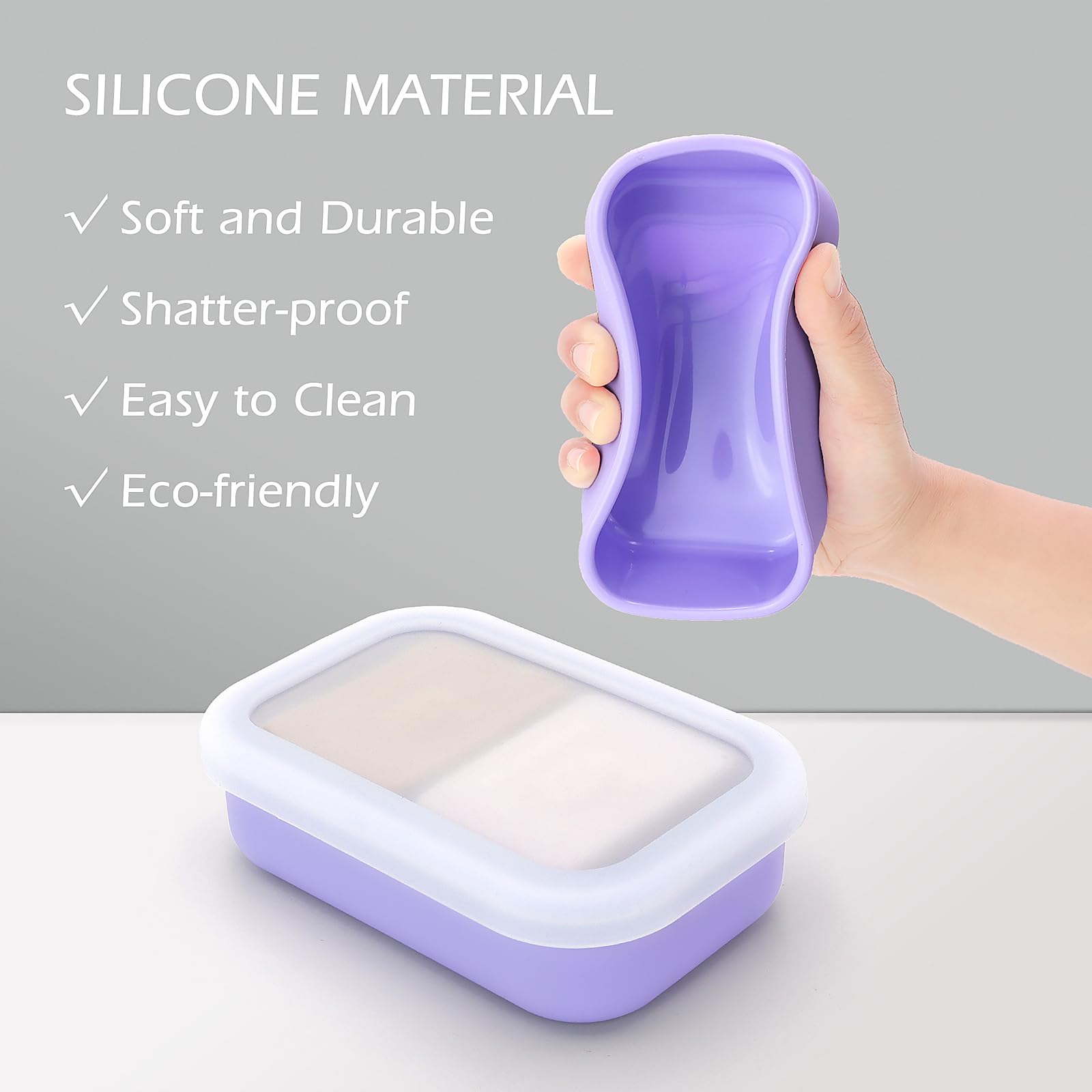 Aidimming Enhanced Leakproof Silicone Travel Shampoo Bar Holder, Shampoo And Conditioner Bar Container, Soap Box For Handmade So