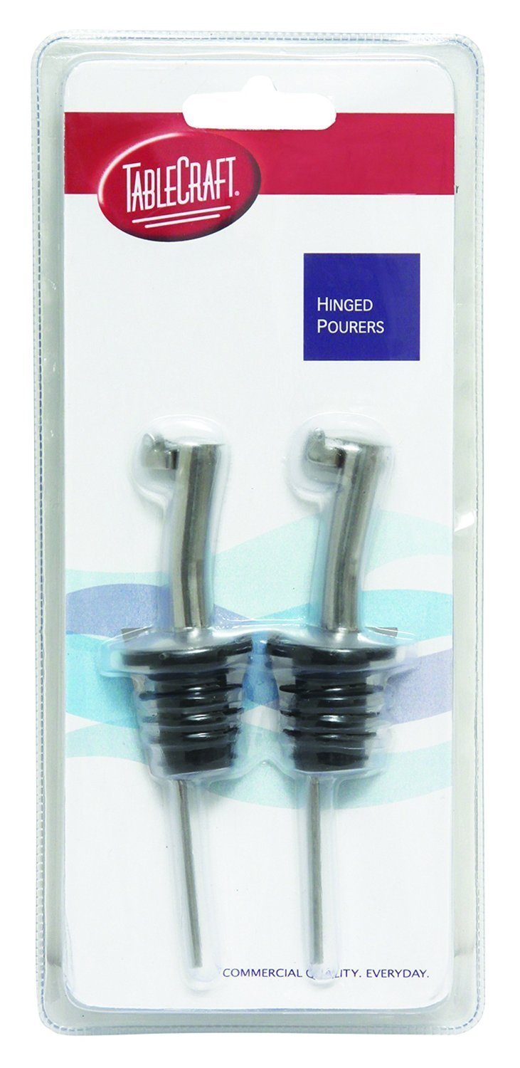 Tablecraft H320C 2 Pack Hinged Flip Top Pourers - Set Of 4