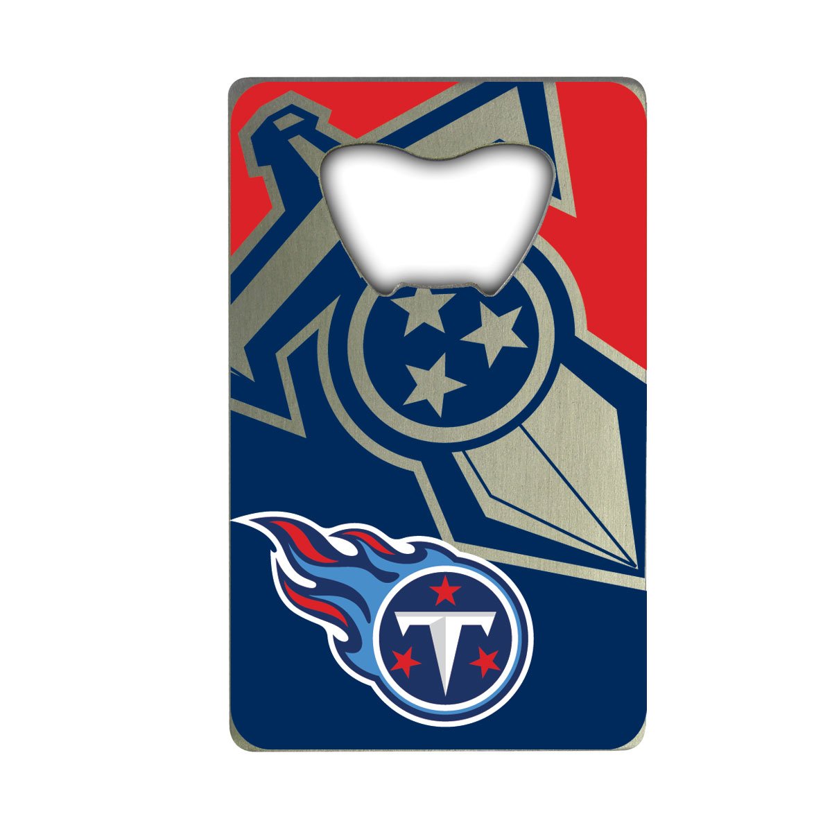 FANMATS 62569 Tennessee Titans Credit Card Style Bottle Opener - 2    x 3.25