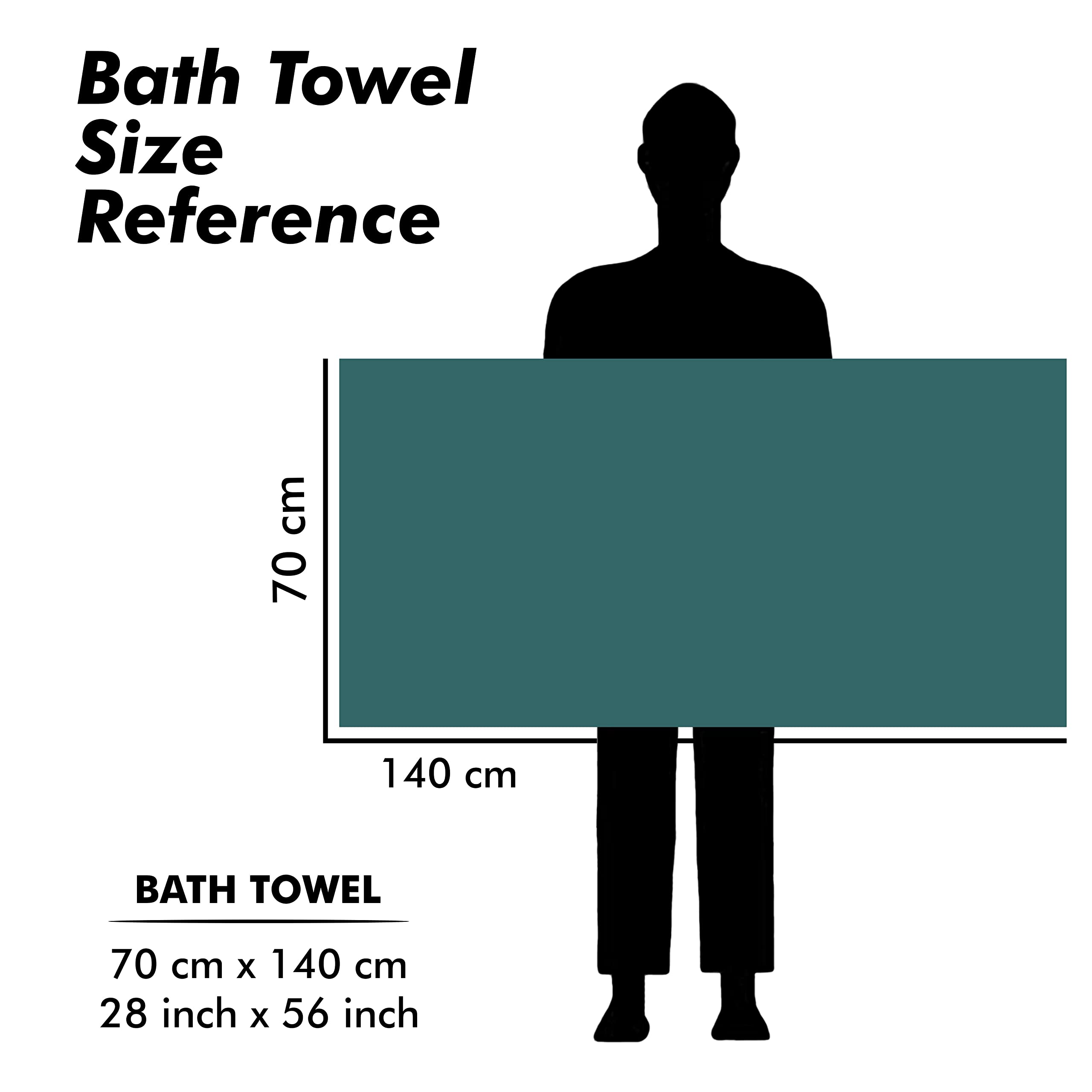 UrbanLeaf Microfiber Large Bath Towel | Quick Dry Super Absorbent - Bath Towel for Men and Women | Green | Towel for Bath, Trave