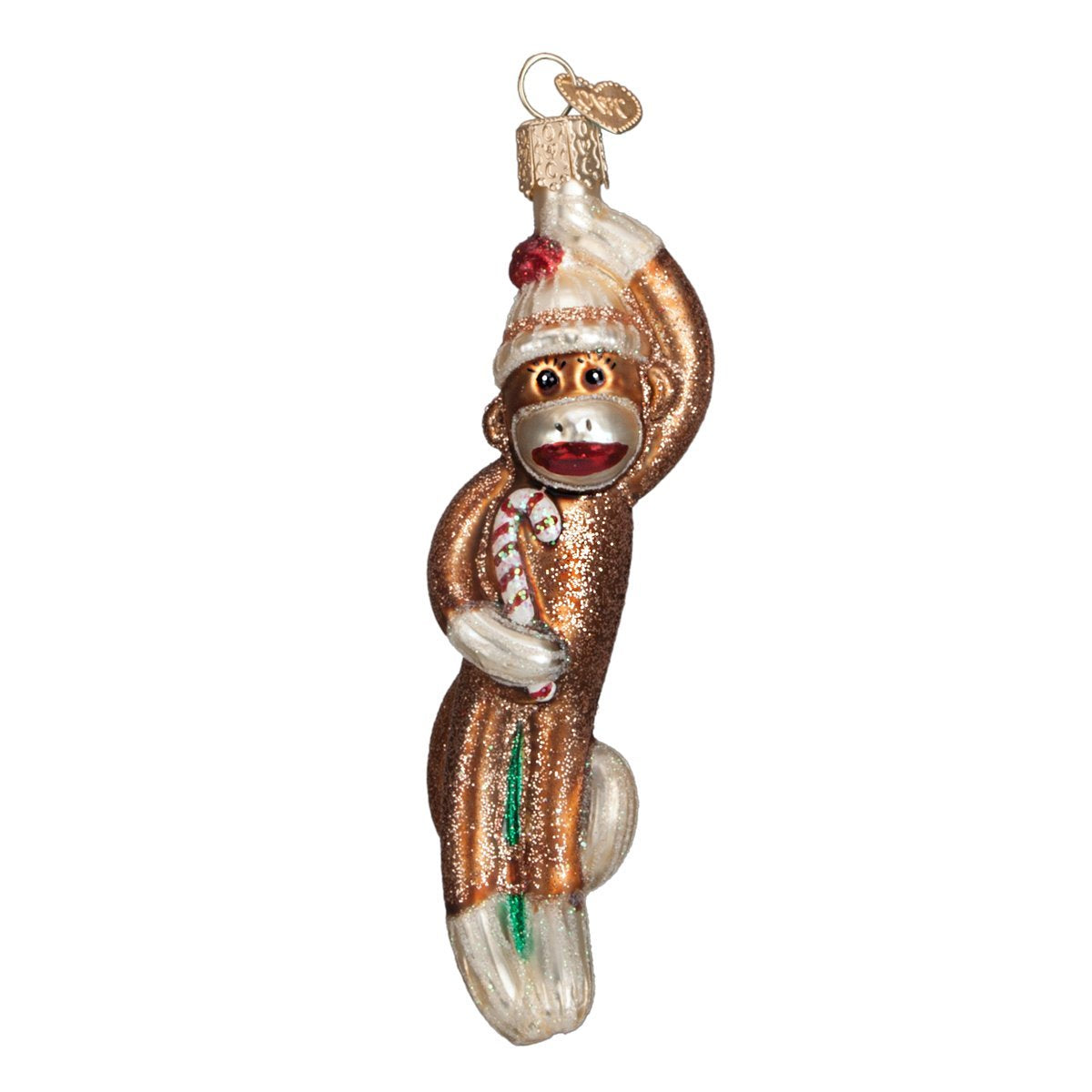Old World Christmas Kids Toy Collection Glass Blown Ornaments for Christmas Tree Sock Monkey