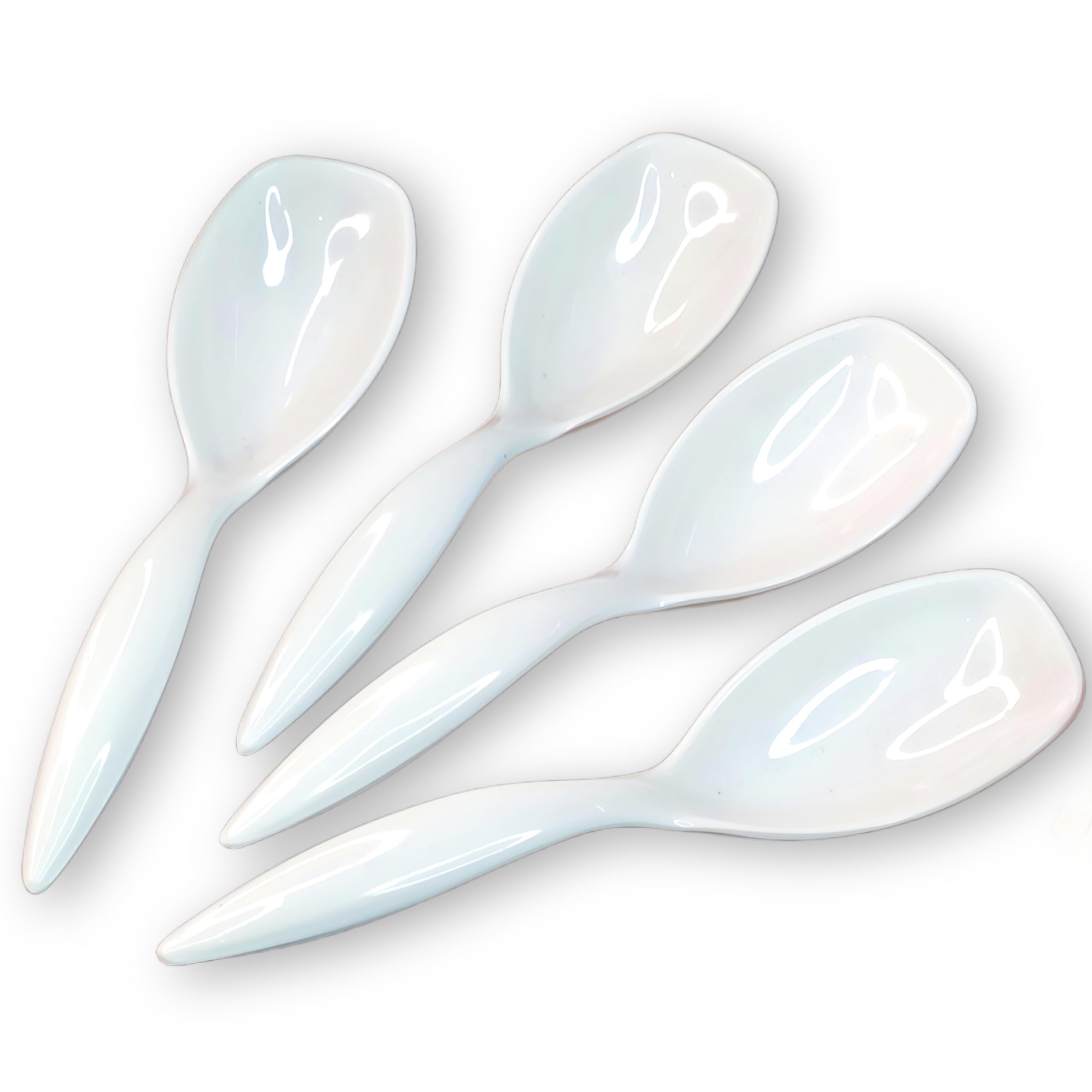 Vemlons Serving Spoon Long Handled Serving Spoon Melamine Tableware (Serving Spoon Set Of 4 Piece) - 25 Cm