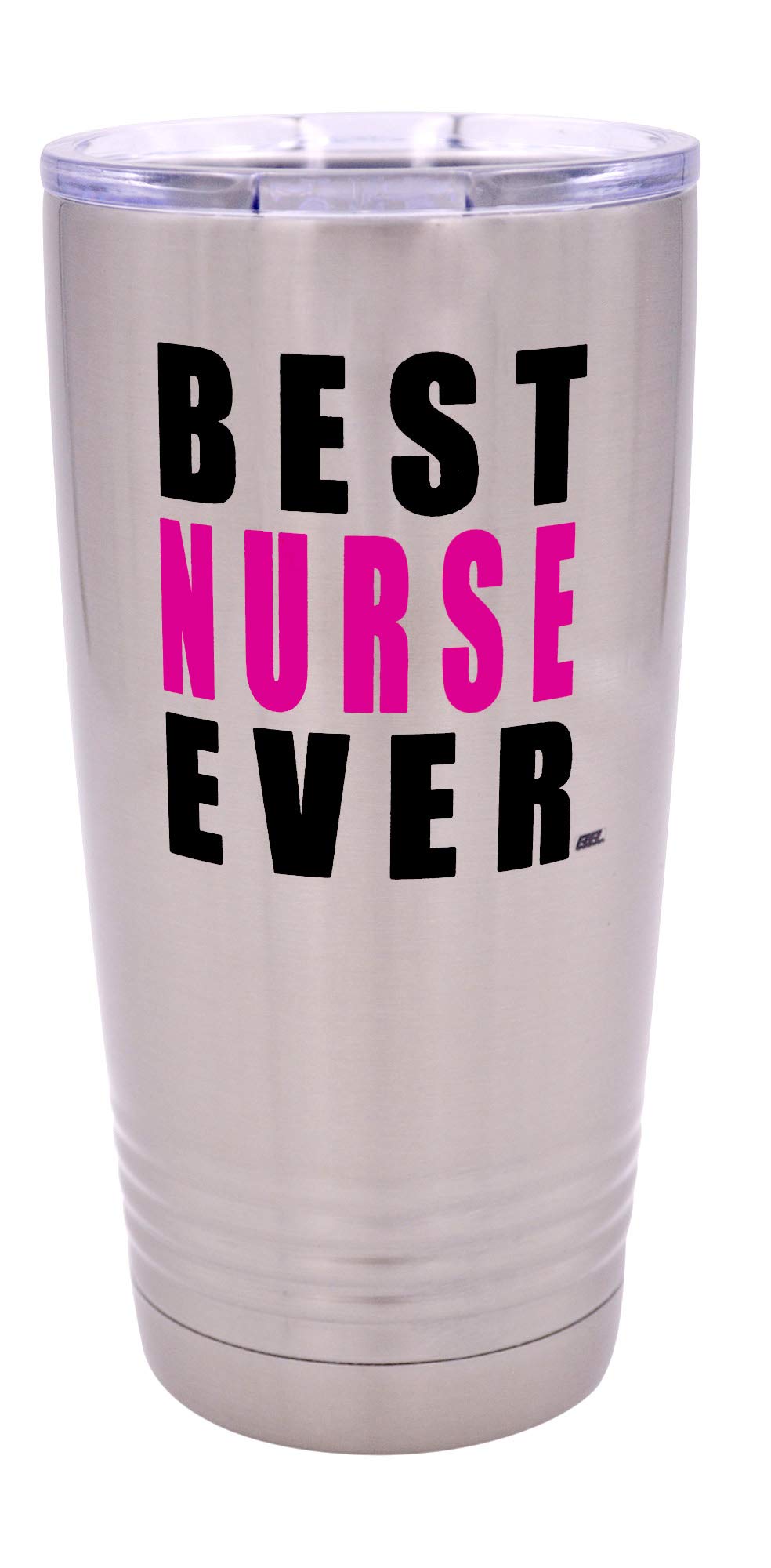 Rogue River Tactical Funny Best Nurse Ever 20 Ounce Large Travel Tumbler Mug Cup W/Lid Vacuum Insulated Nurse Doctor Pharmacist